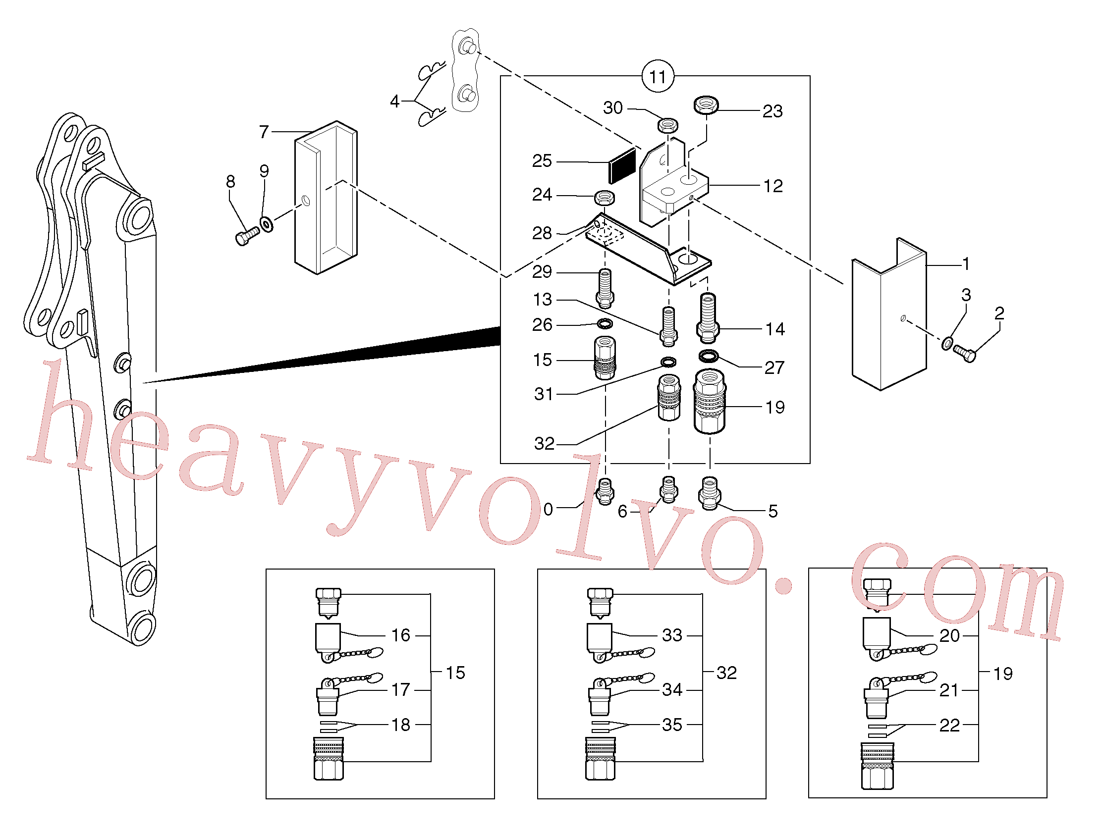 Volvo excavator part PJ4600005 Split pin for sale