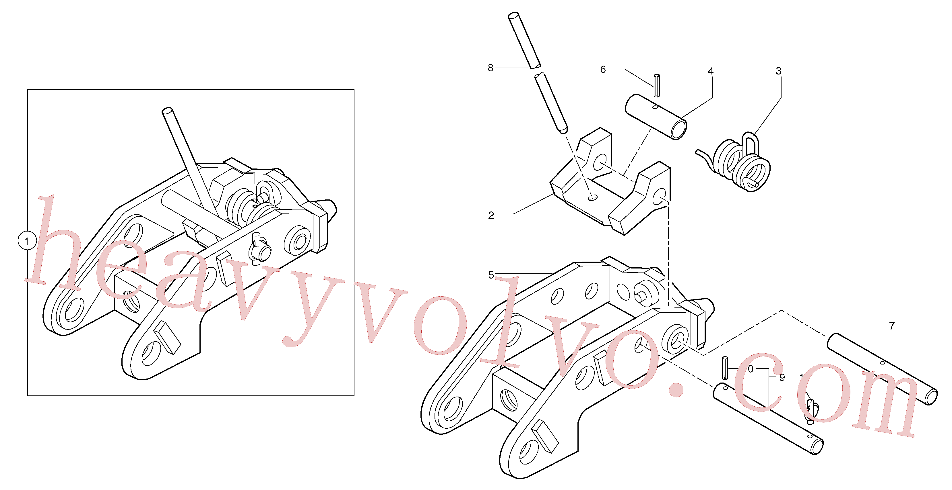 VOE11806161 Pin for Volvo Excavator spare