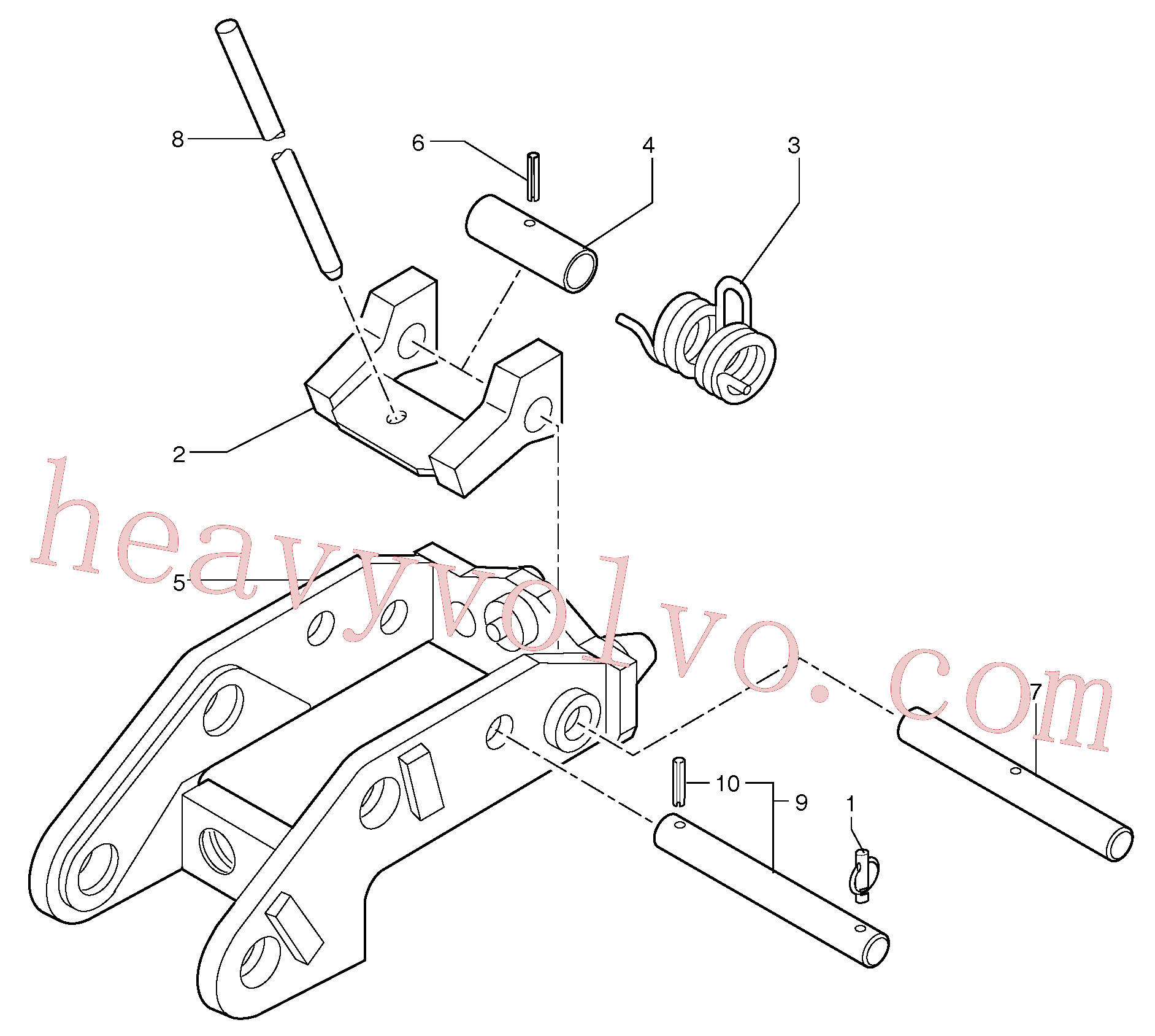 VOE11806161 Pin for Volvo Excavator spare