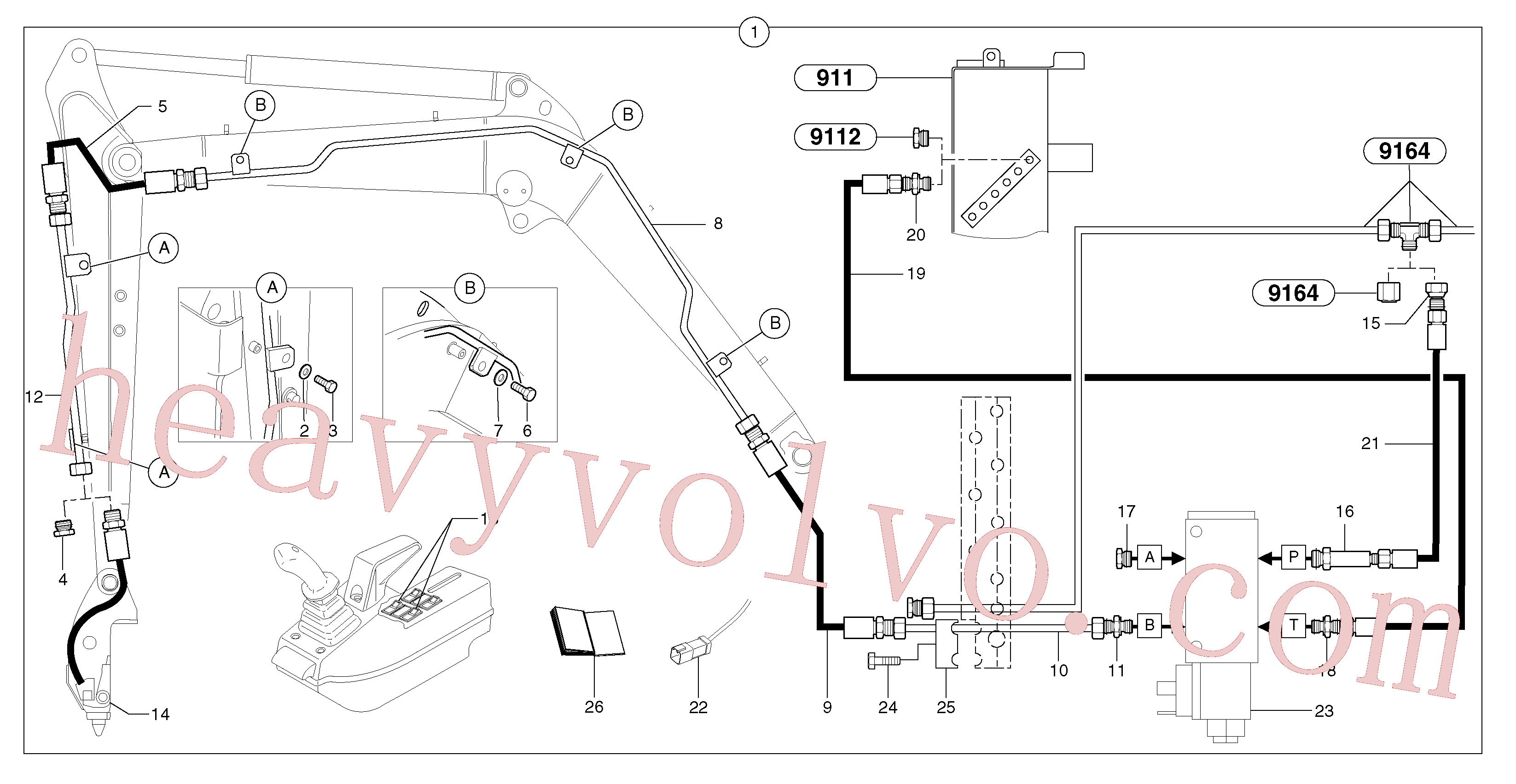 PJ5910867 Tube for Volvo Excavator spare