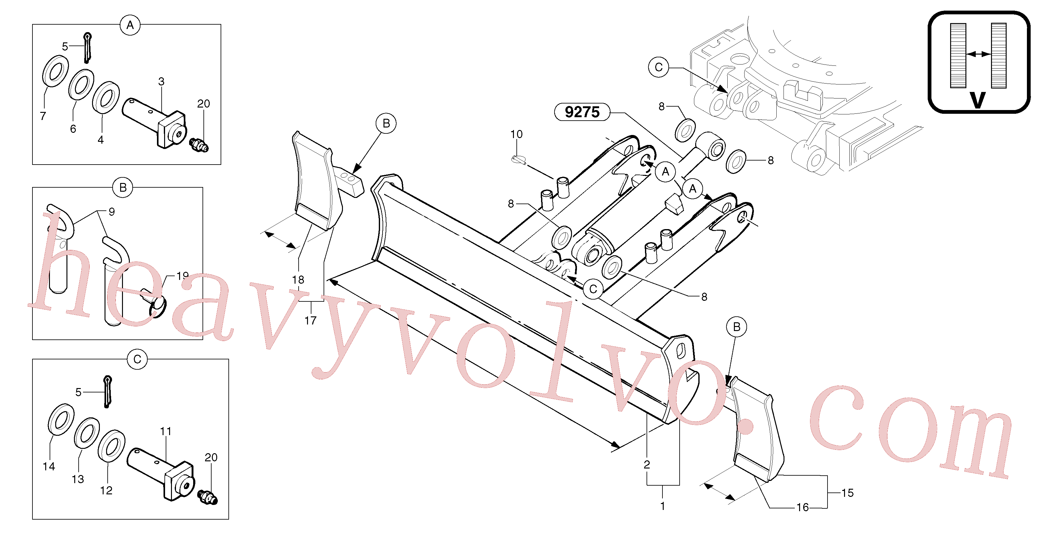 Volvo Assembly PJ4090023 Pin for sale