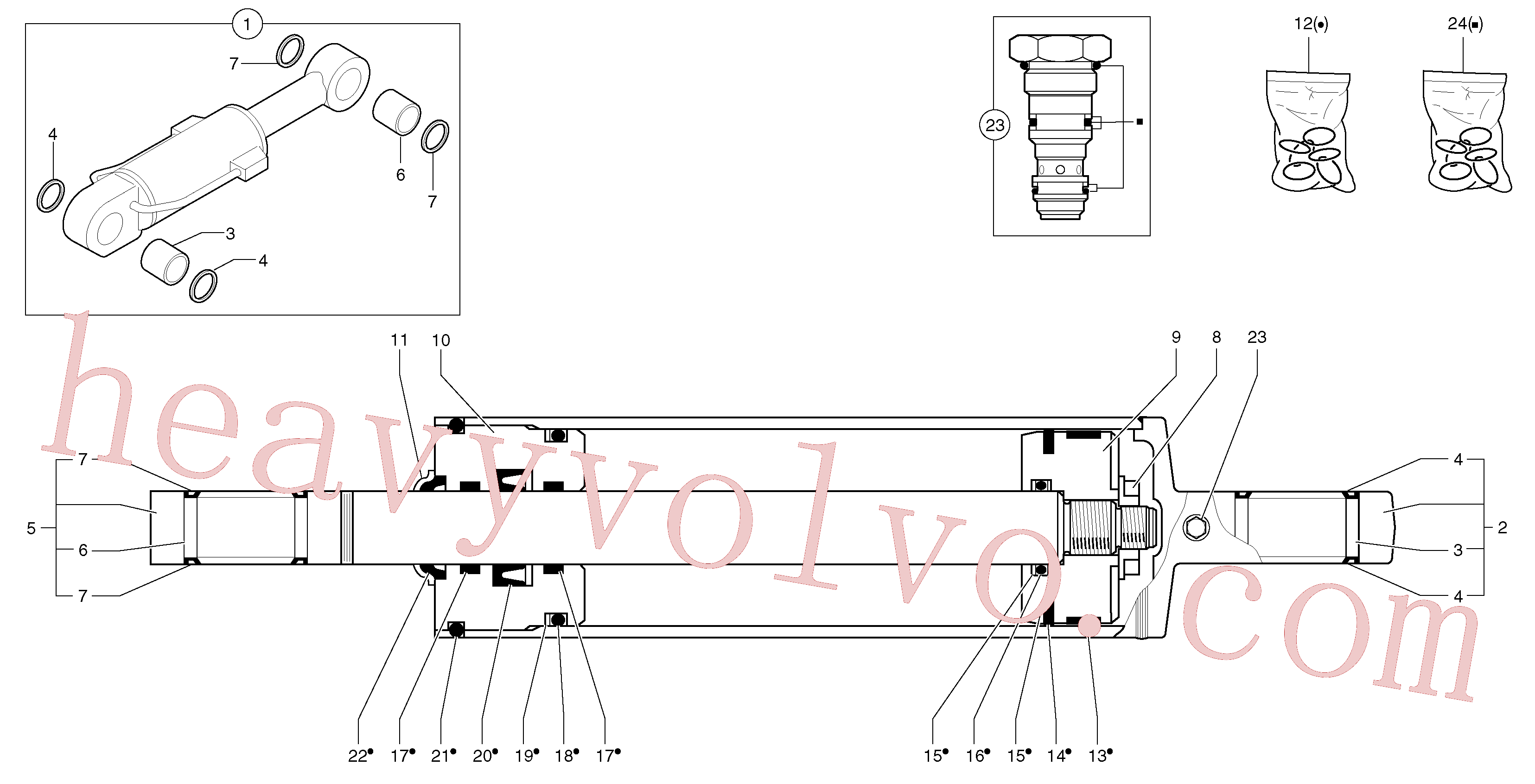 PJ4040183 Ring for Volvo Excavator Parts