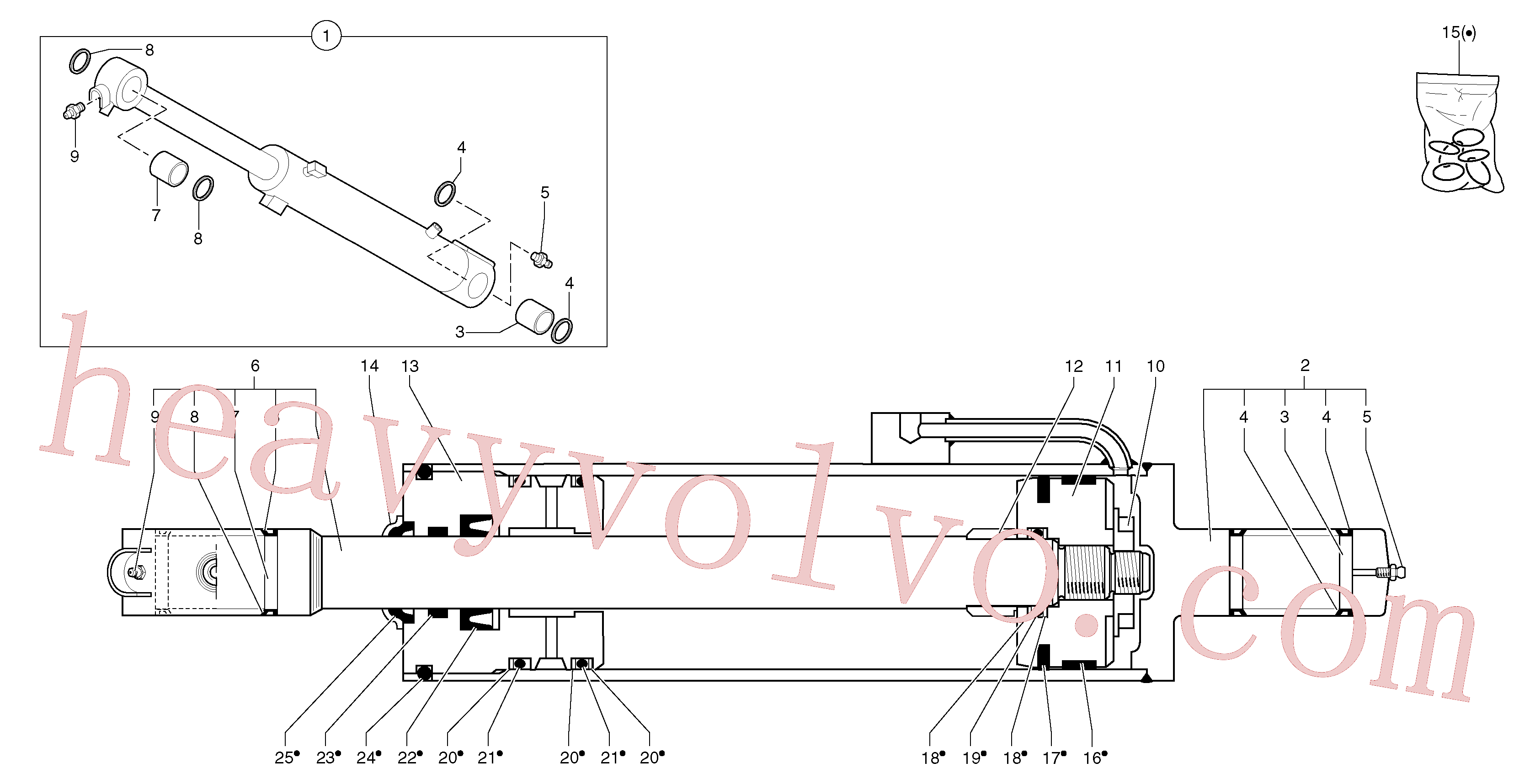 Wholesale PJ5930287 Cylinder housing for Volvo Excavator