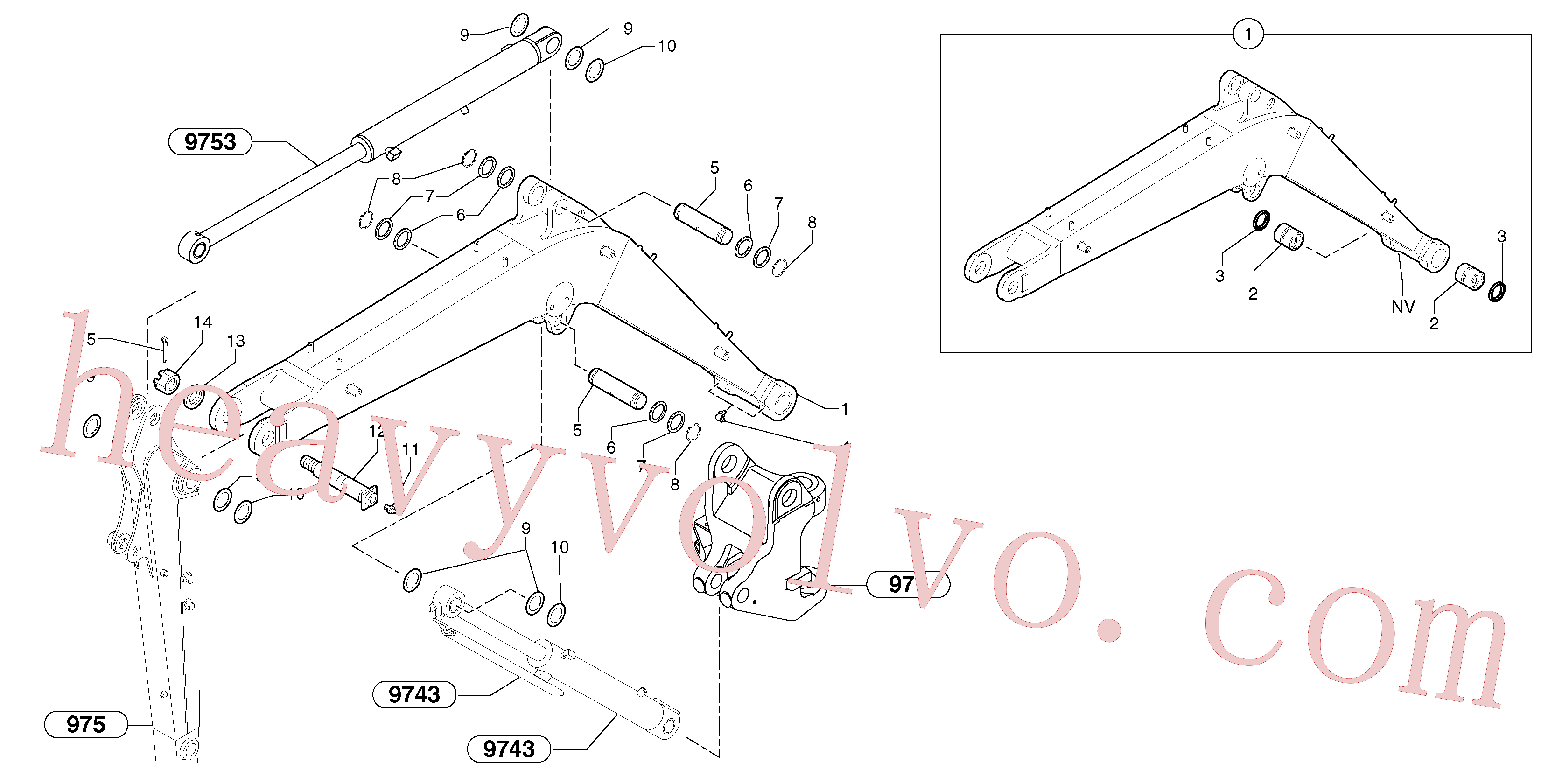 Wholesale PJ5460395 Boom for Volvo Excavator