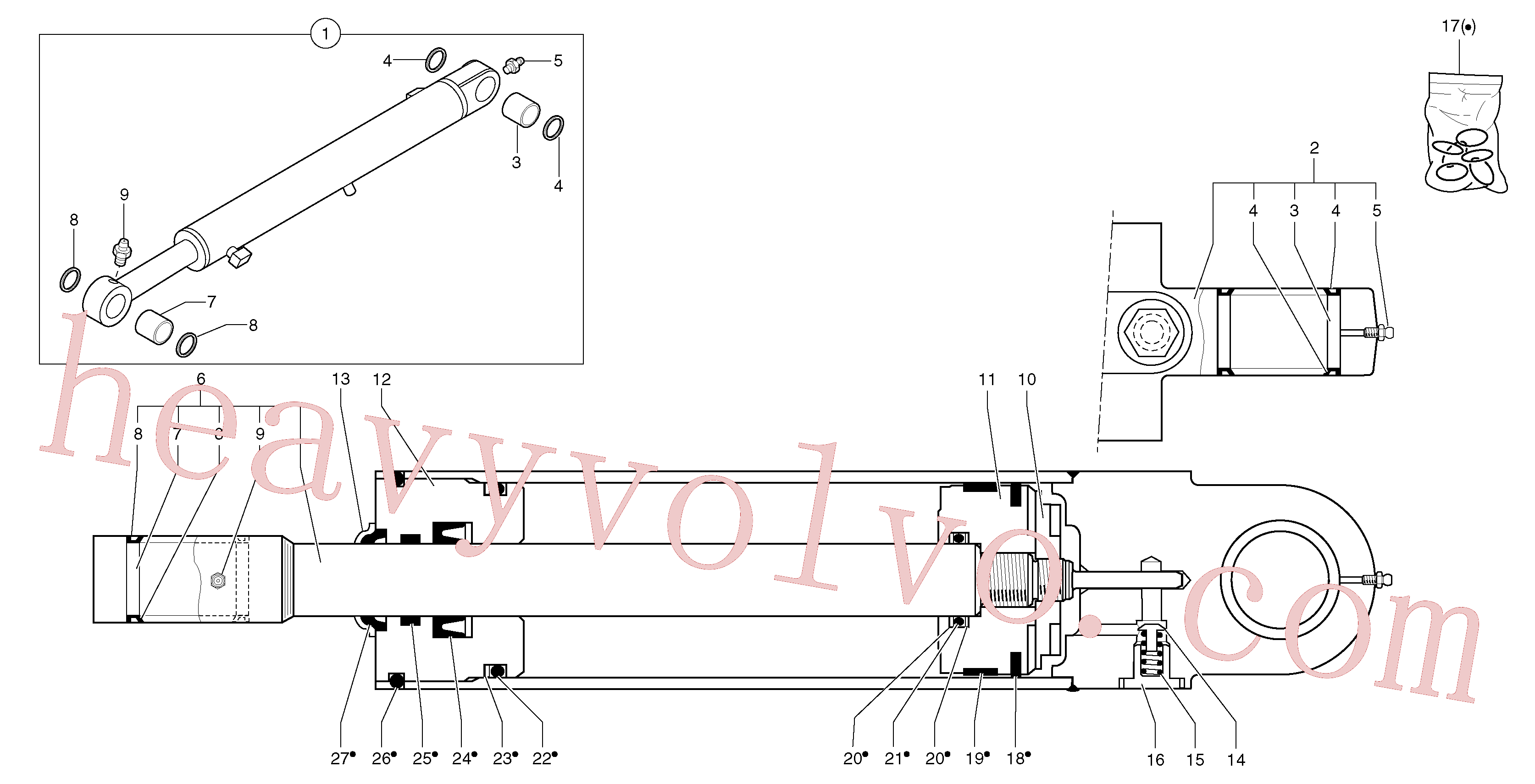 Volvo Assembly PJ5930285 Cylinder housing for sale
