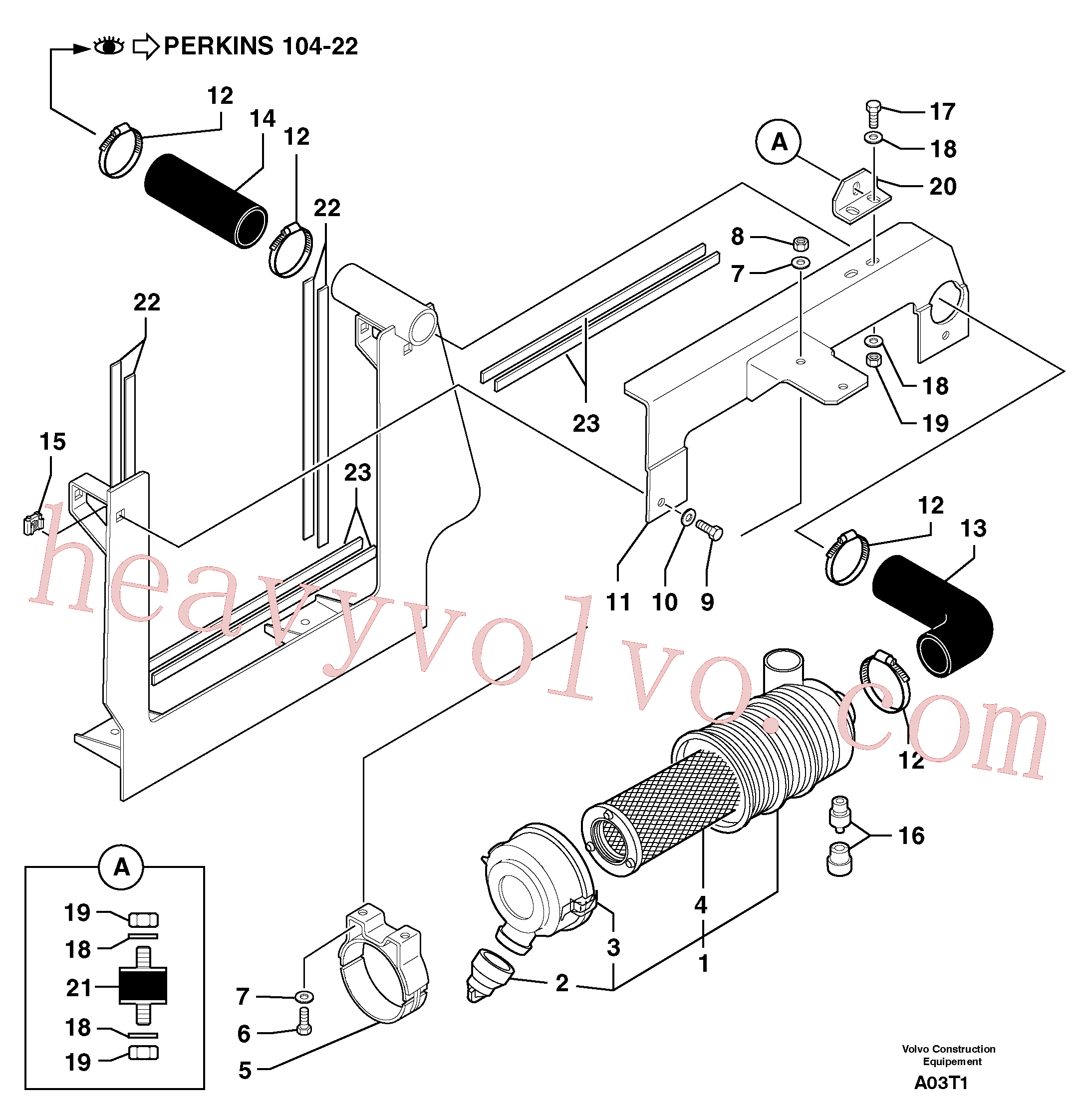 PJ7415186 Cover for Volvo Excavator spare