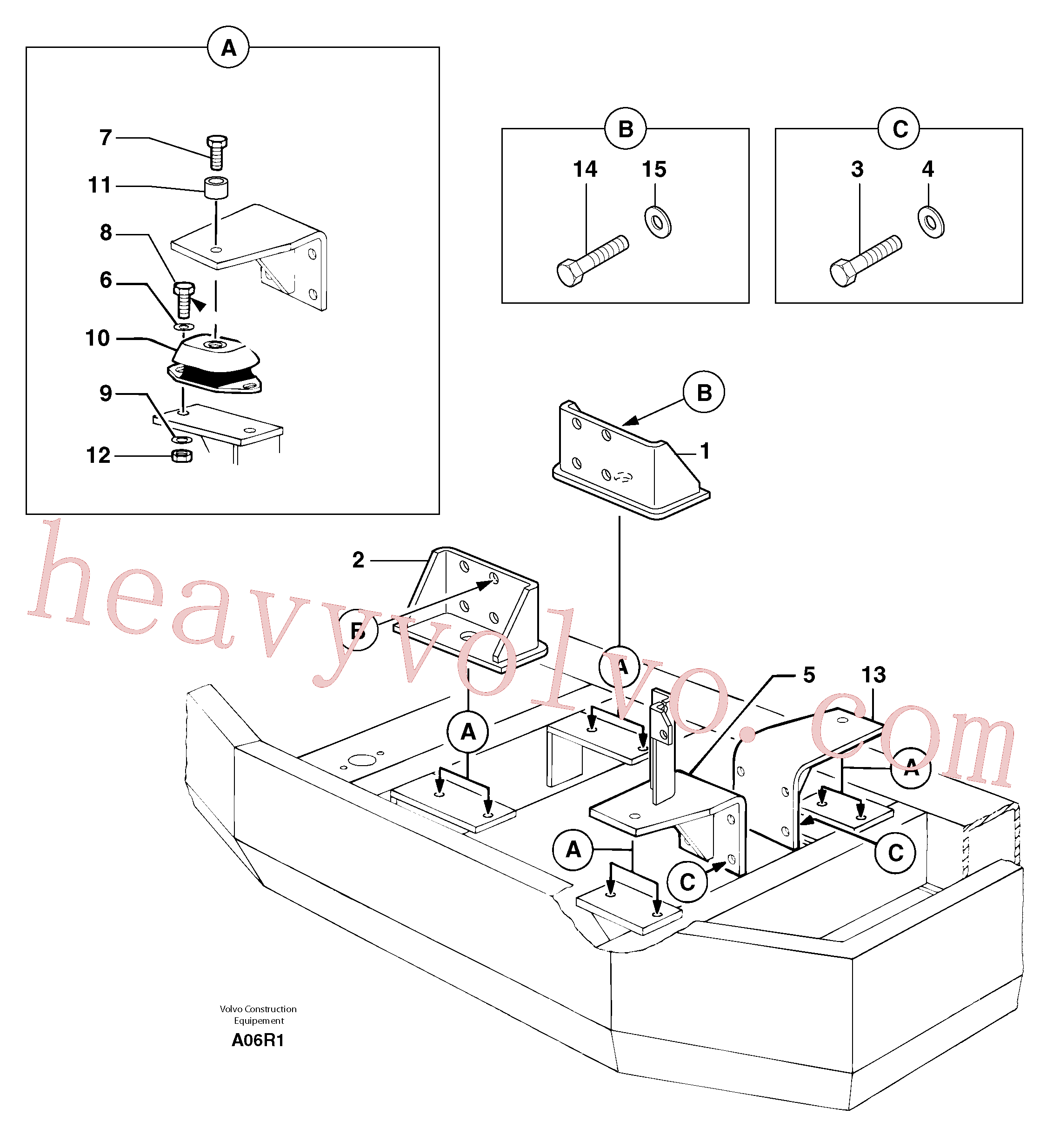 China Made PJ4380089 Screw parts for Volvo Excavator