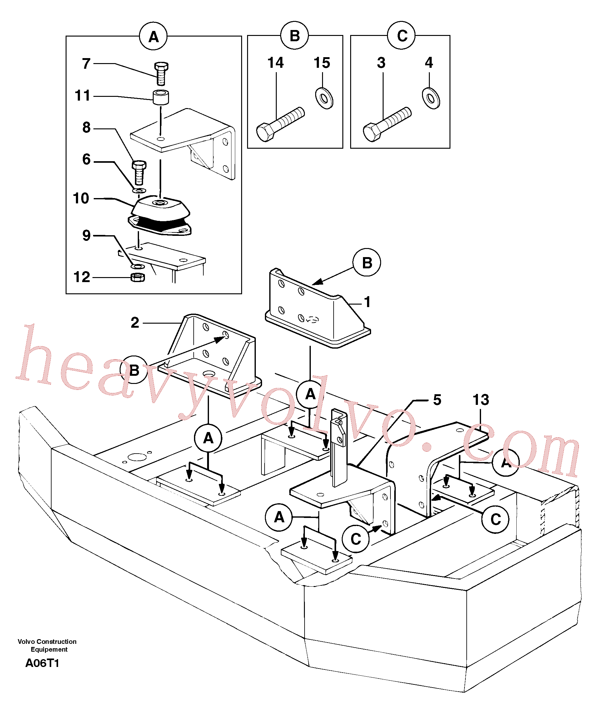China Made PJ4380089 Screw parts for Volvo Excavator
