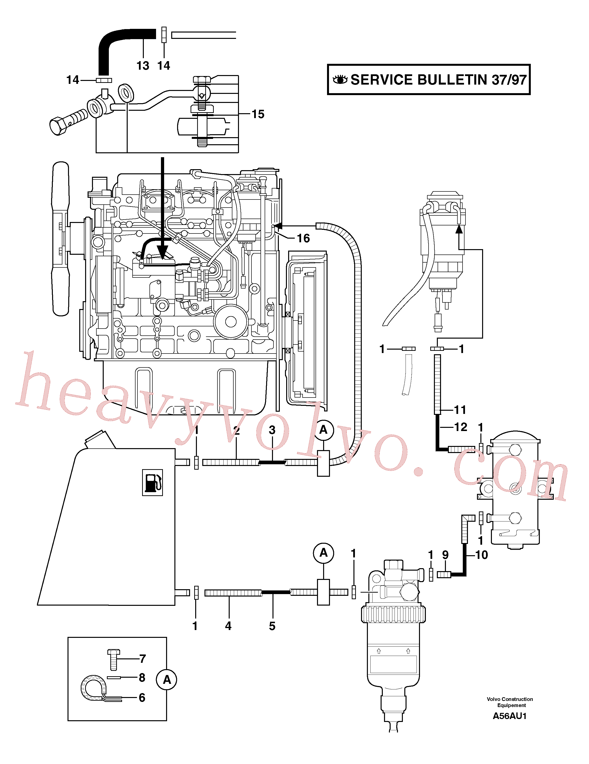 PJ4690299 Clamp for Volvo Excavator spare