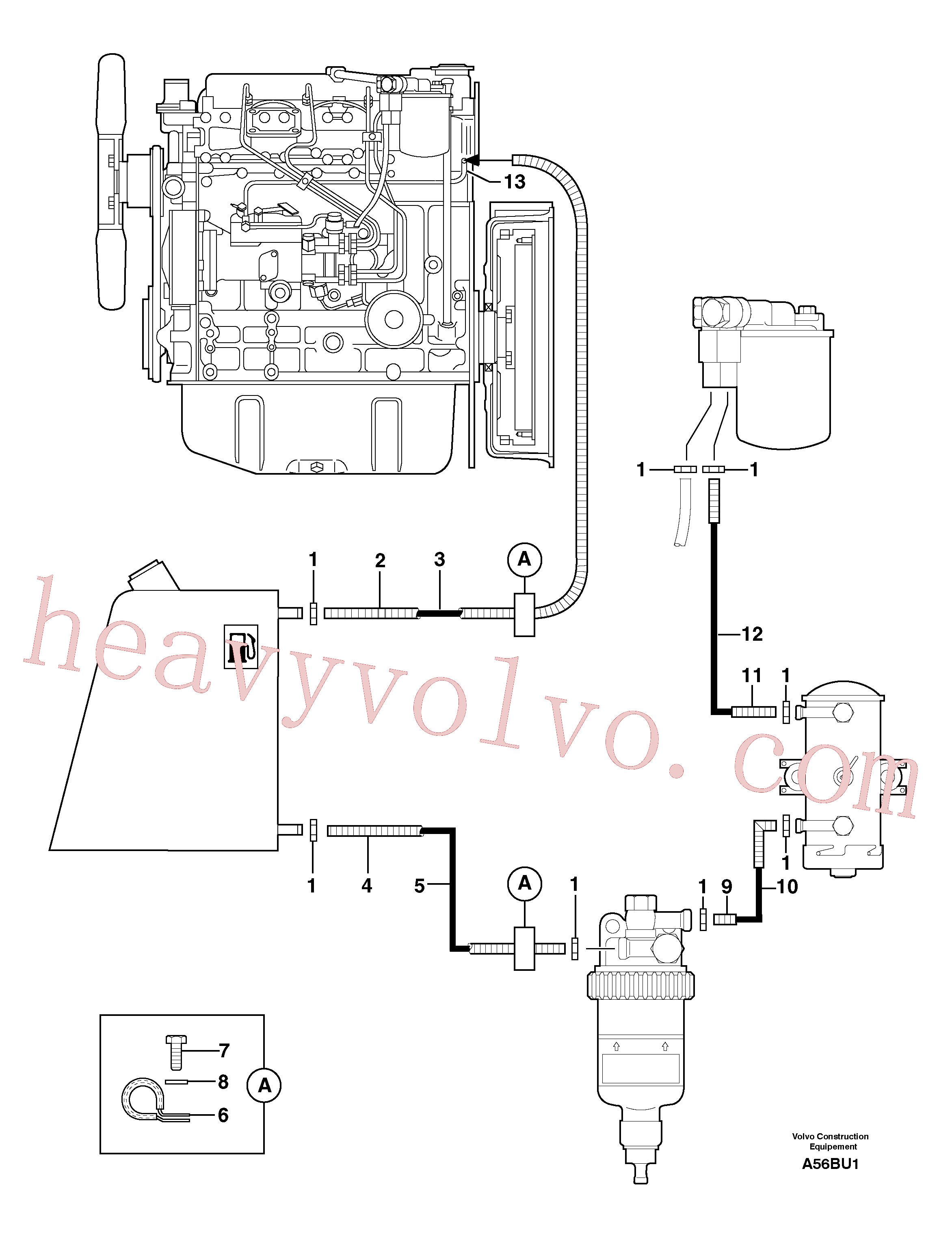PJ4690299 Clamp for Volvo Excavator spare