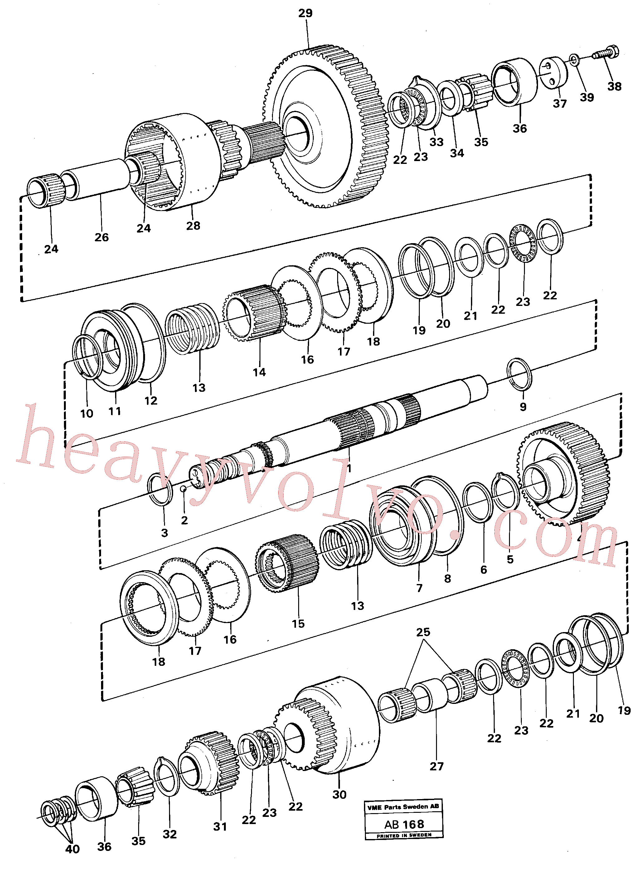 VOE11037109 Spacer ring for Volvo Excavator Parts