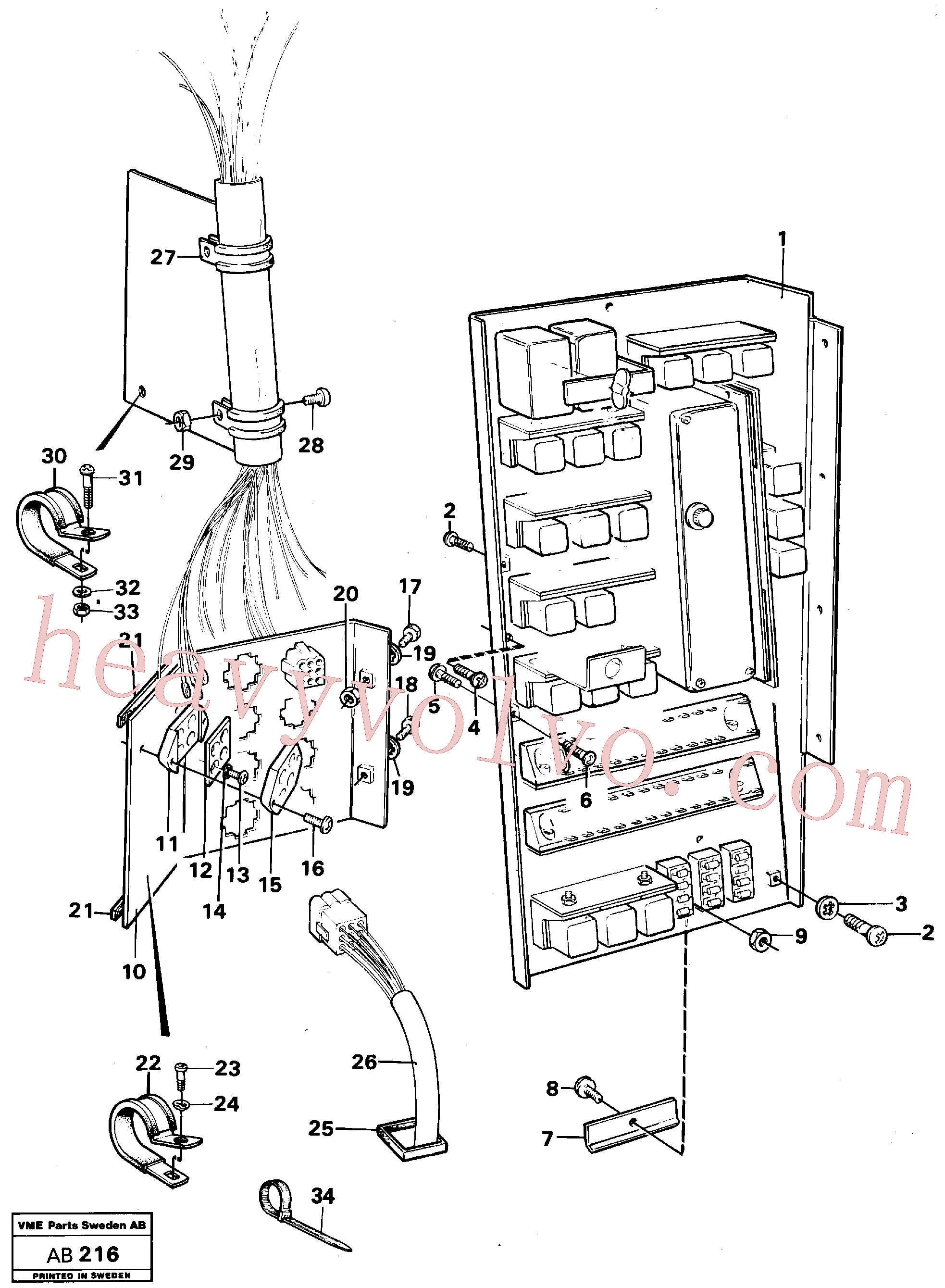 VOE14013858 Clamp for Volvo Excavator spare