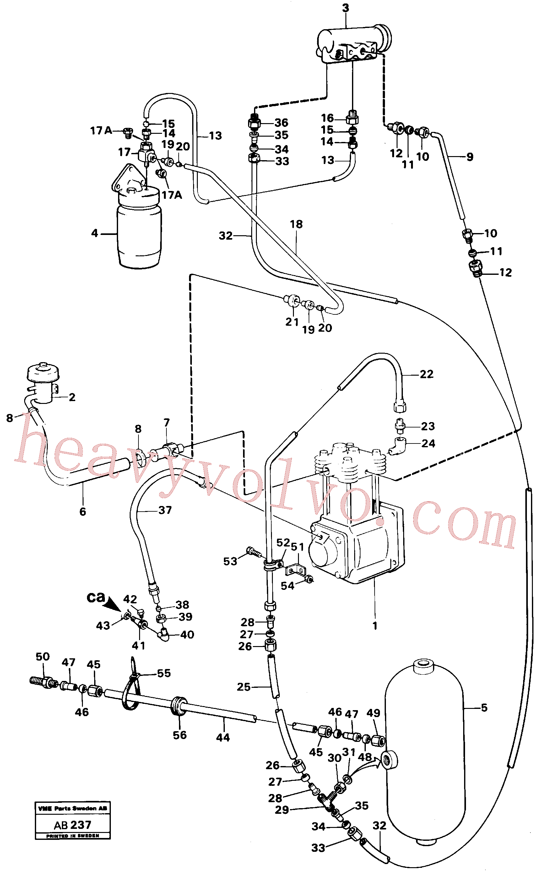 VOE954385 Elbow nipple for Volvo Excavator Parts