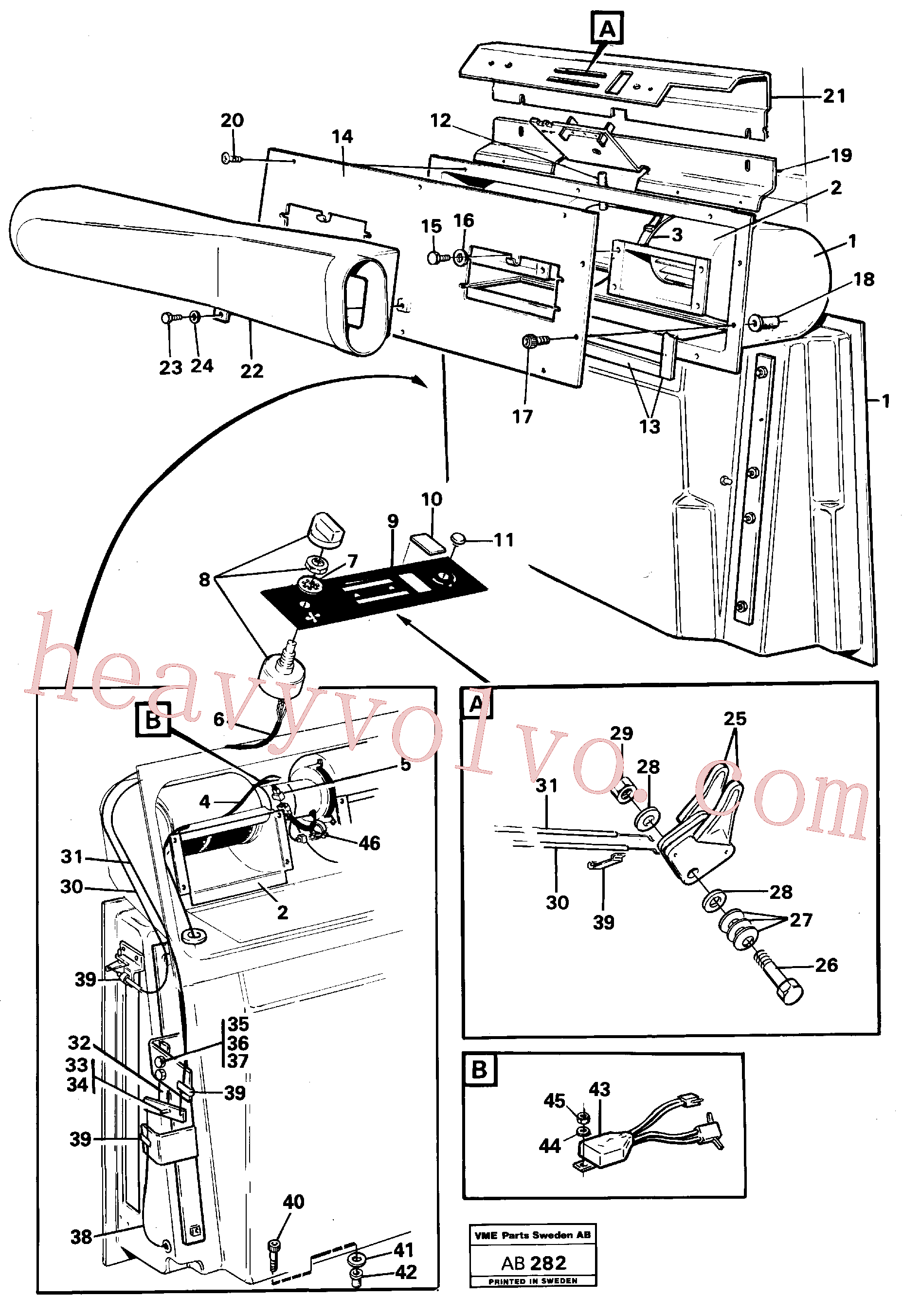VOE955964 Retaining ring for Volvo Excavator Parts