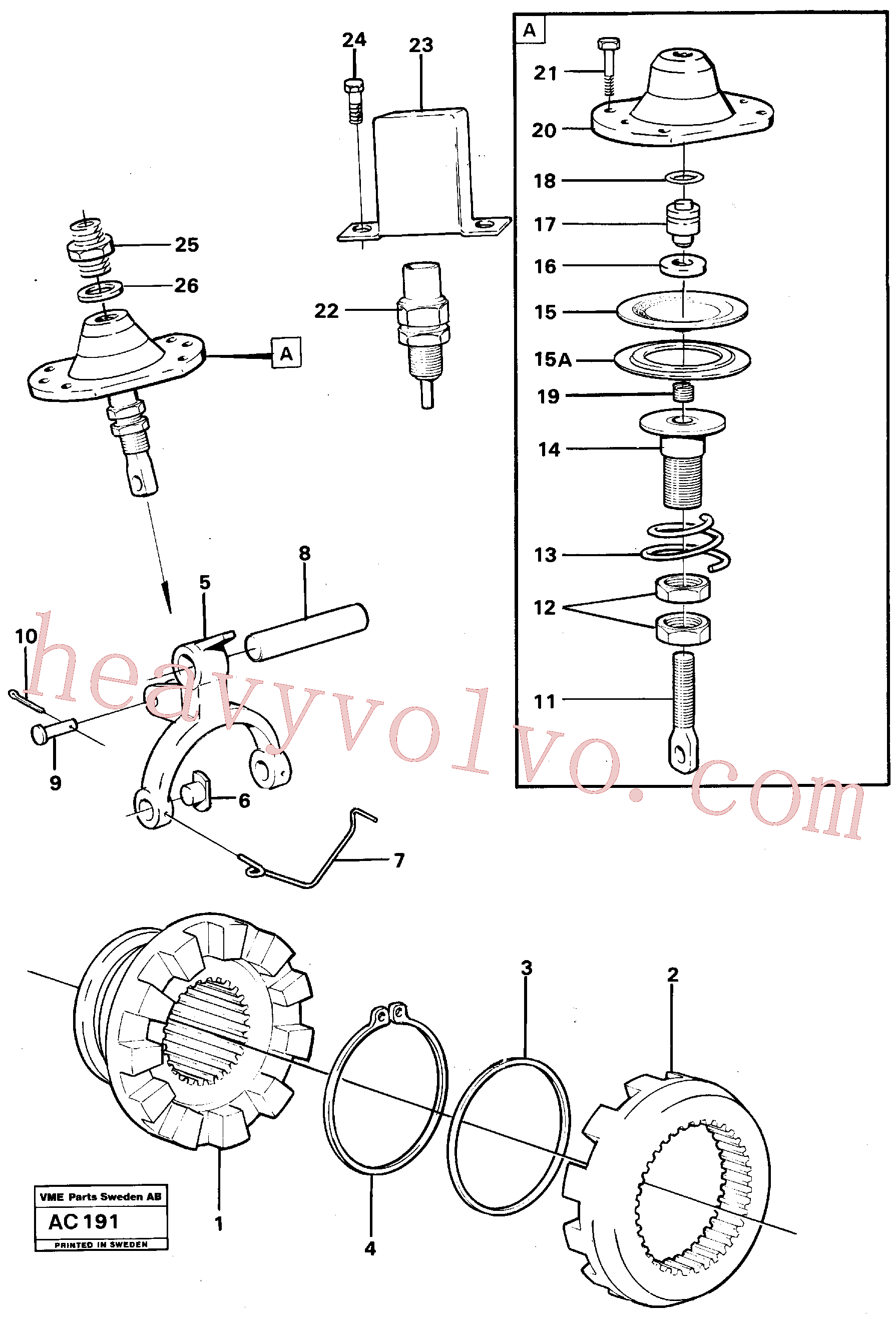 Volvo Assembly VOE1522354 Companion flange for sale