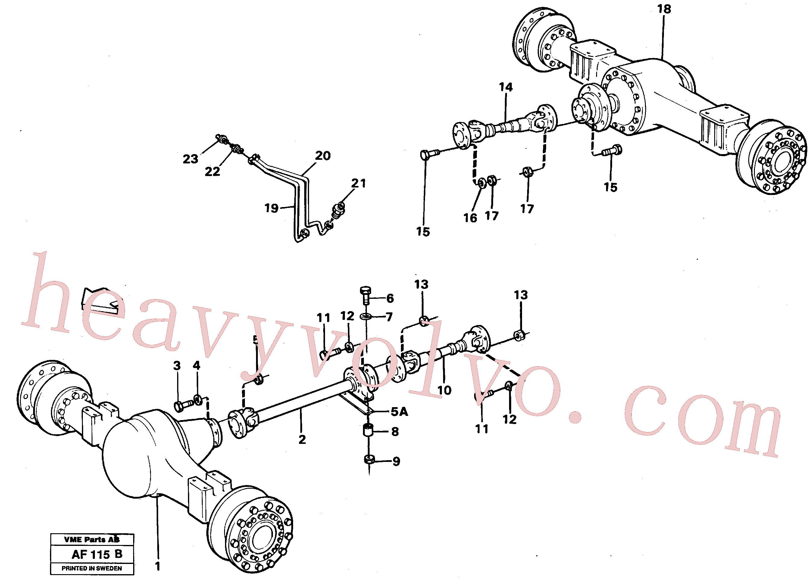 Volvo VOE11026633 Lubricating pipe aftermarket part for sale
