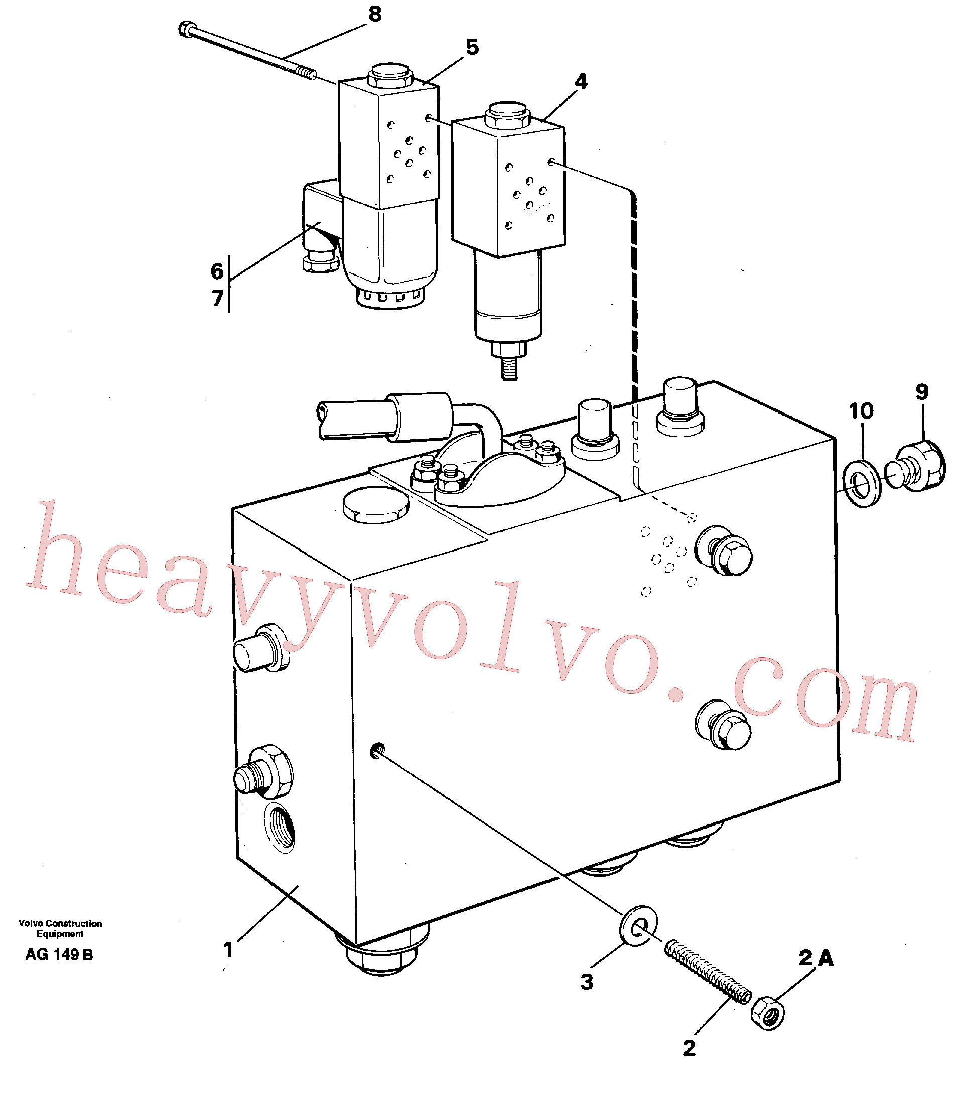 Volvo excavator part VOE945654 Lock nut for sale