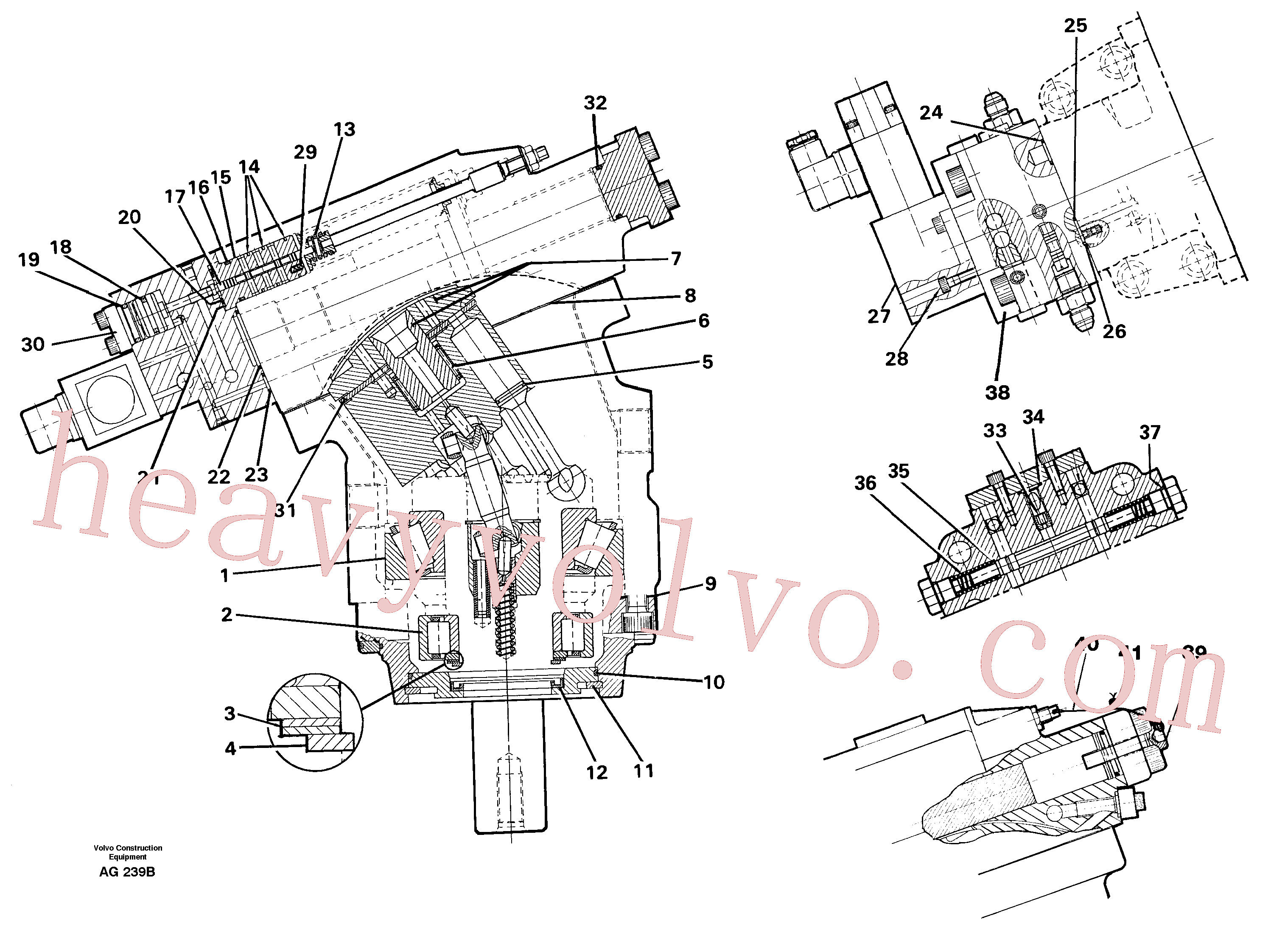 VOE14013021 Retaining ring for Volvo Excavator spare