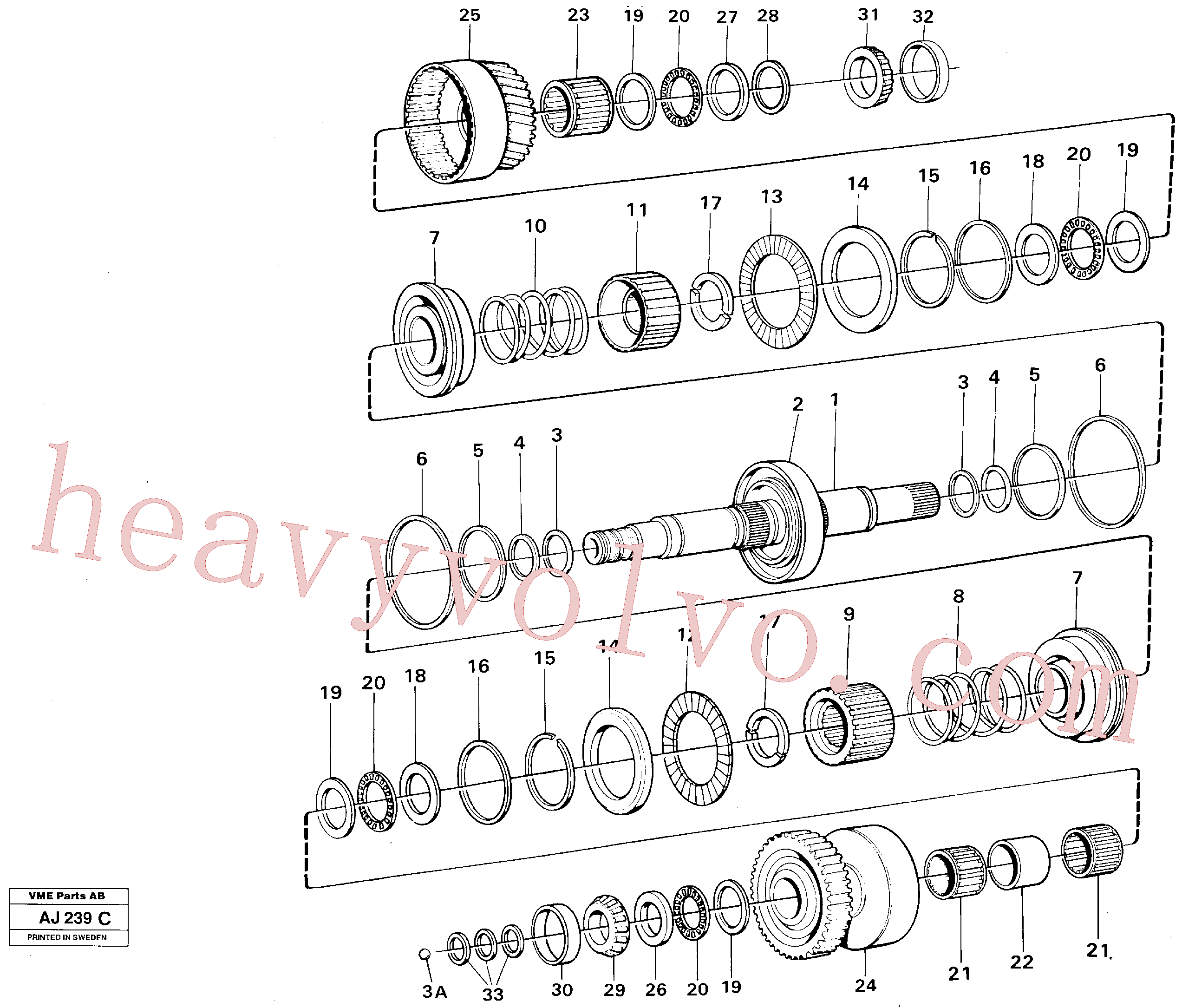 VOE4720768 Pressure plate for Volvo Excavator spare