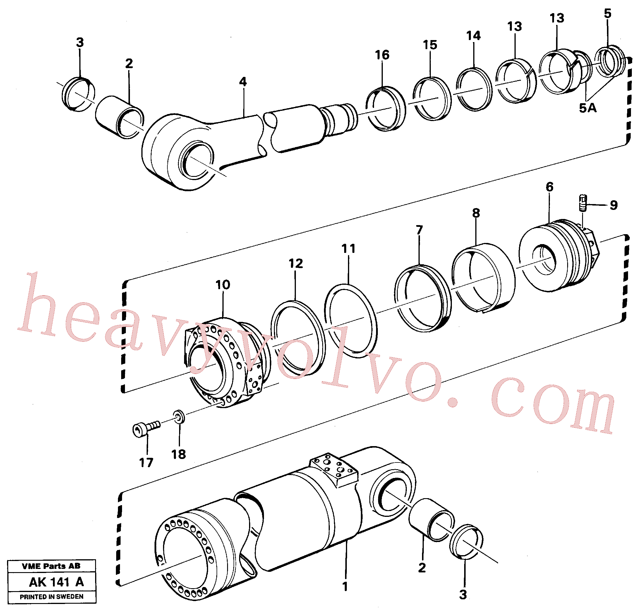 VOE11005105 Scraper ring for Volvo Excavator Parts