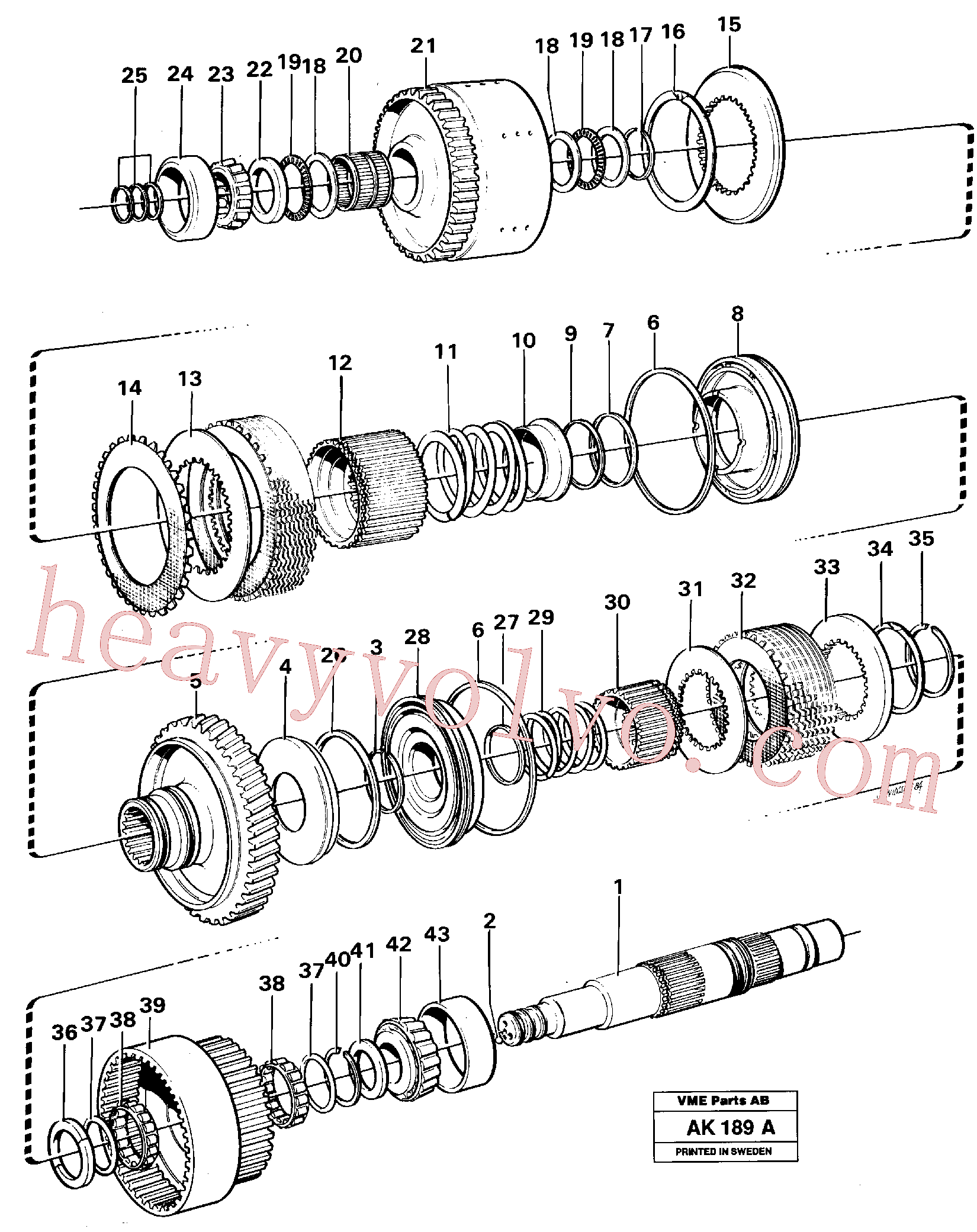 VOE4720768 Pressure plate for Volvo Excavator spare