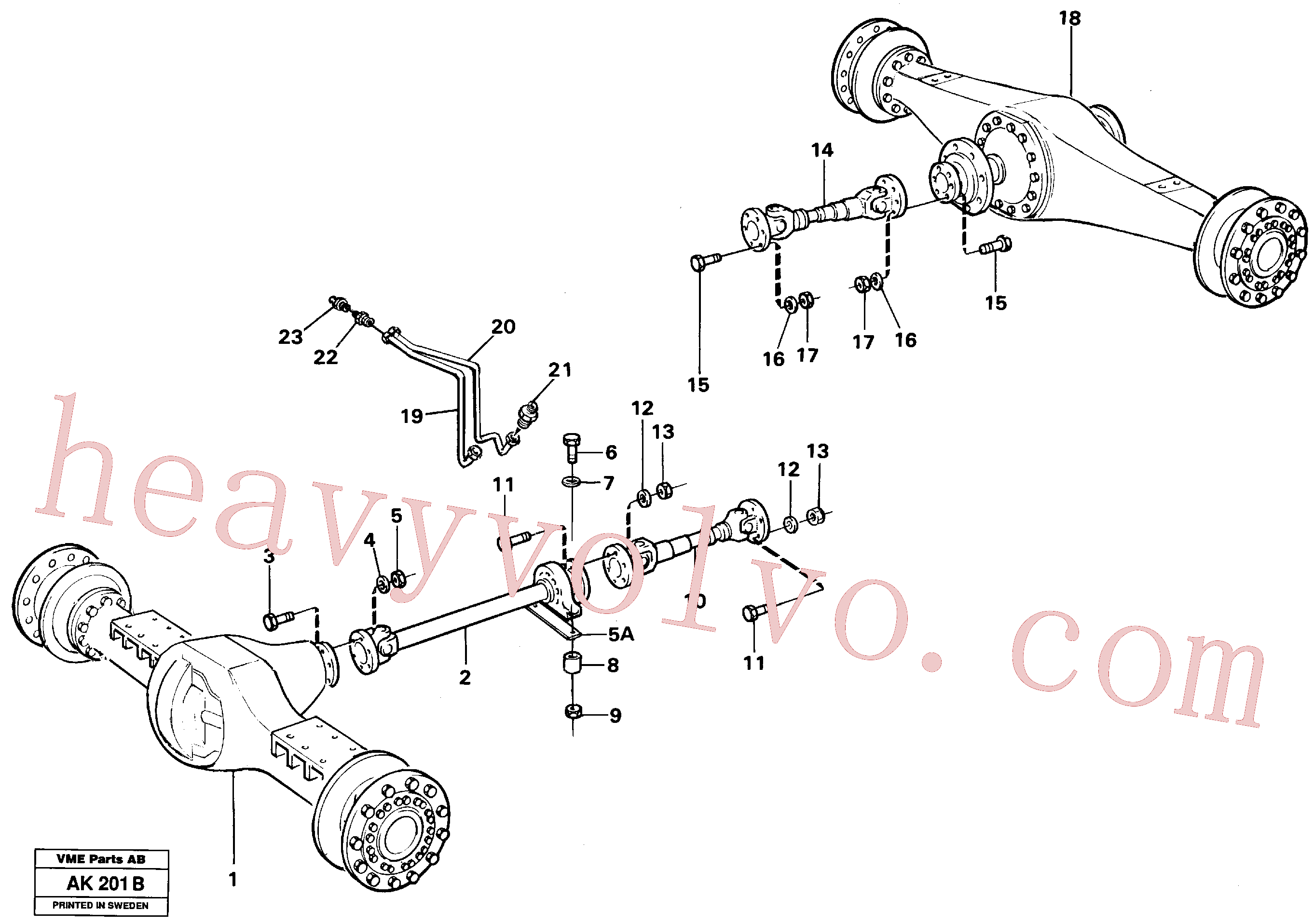 Volvo VOE11026633 Lubricating pipe aftermarket part for sale