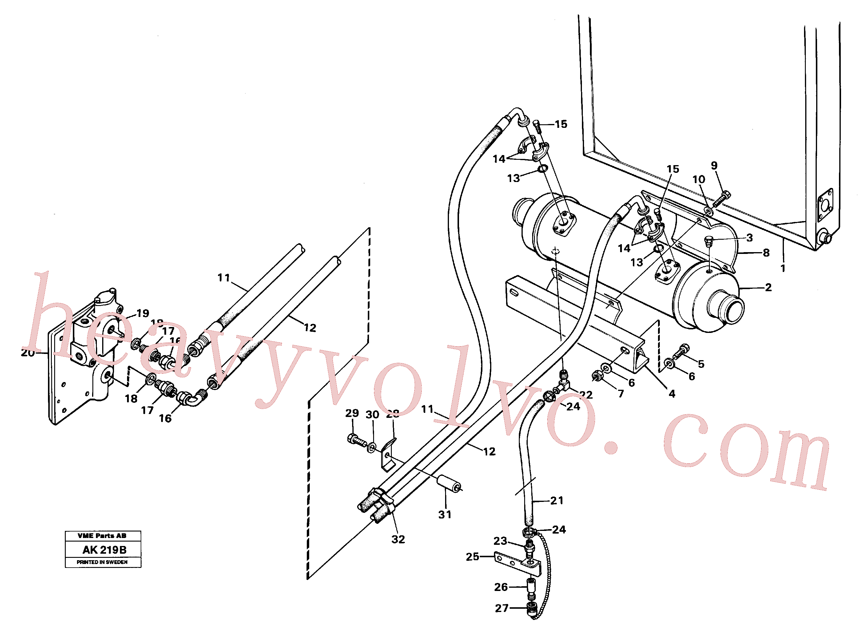 Volvo VOE6643762 Hexagon screw aftermarket part for sale