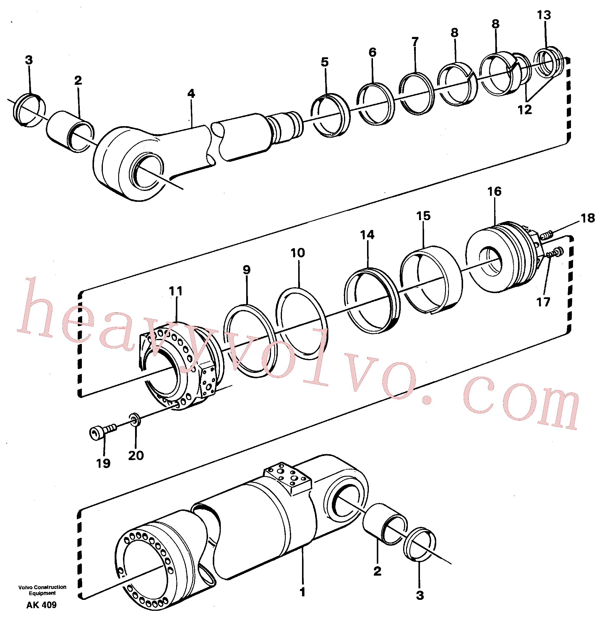 VOE11005105 Scraper ring for Volvo Excavator Parts