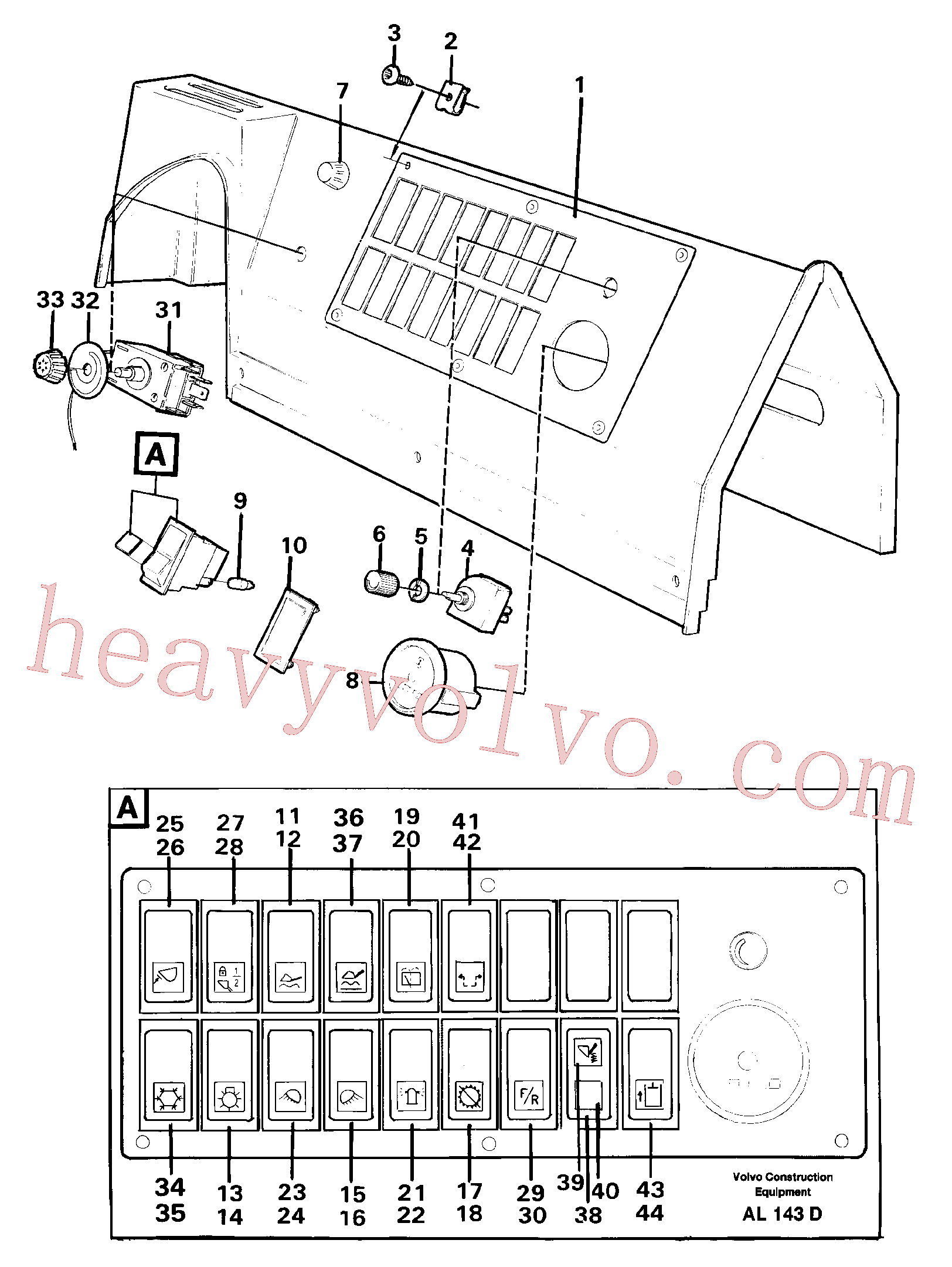 China Made VOE4803473 Lens parts for Volvo Excavator