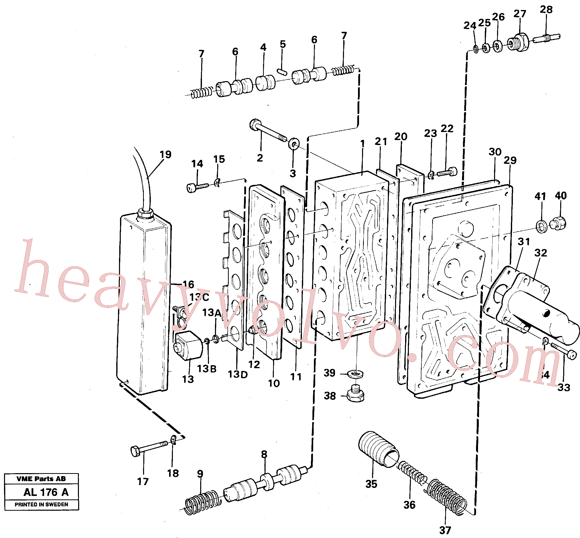 VOE942314 Hex. socket screw for Volvo Excavator Parts