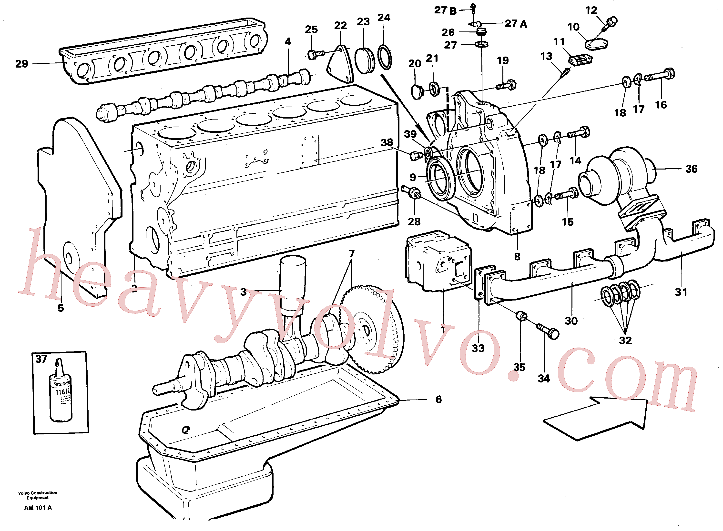 China Made VOE997967 Hexagon screw parts for Volvo Excavator