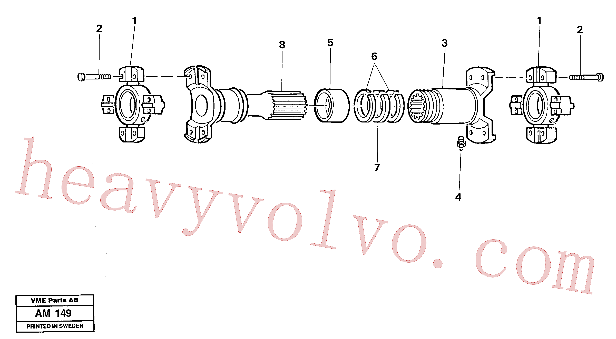 Volvo VOE11079691 Propeller shaft aftermarket part for sale
