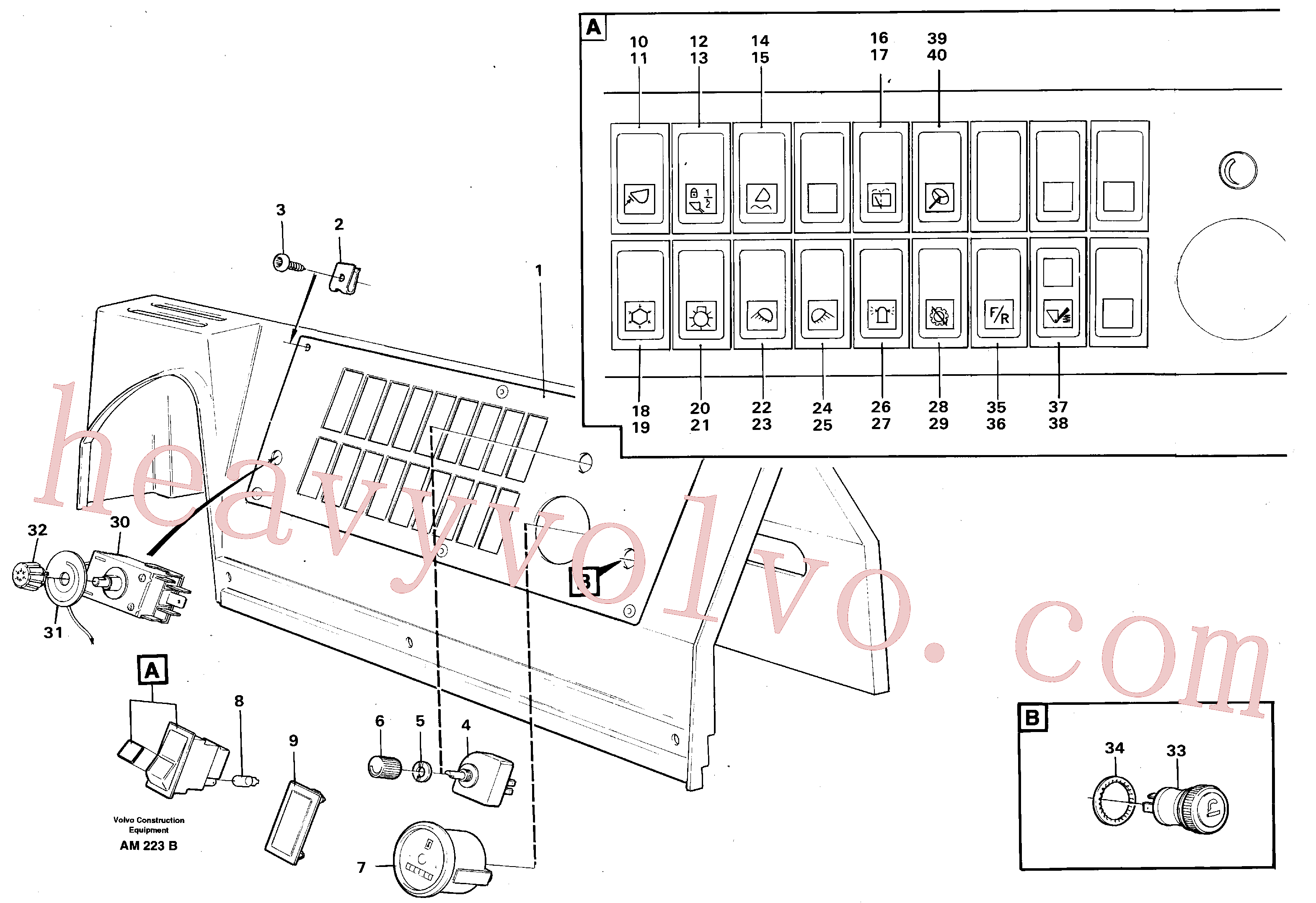 China Made VOE4803473 Lens parts for Volvo Excavator