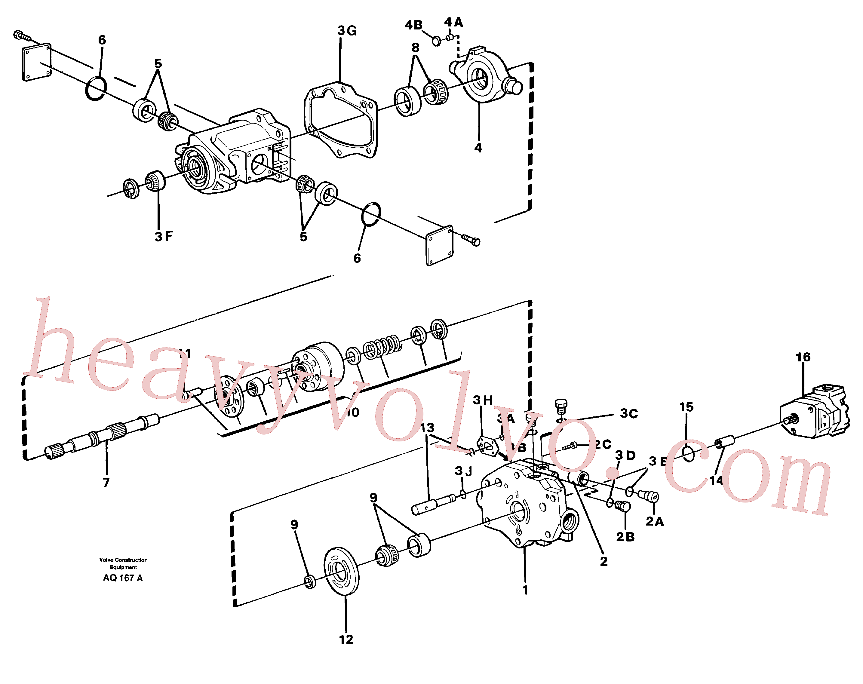 China Made VOE11994186 Bearing kit parts for Volvo Excavator