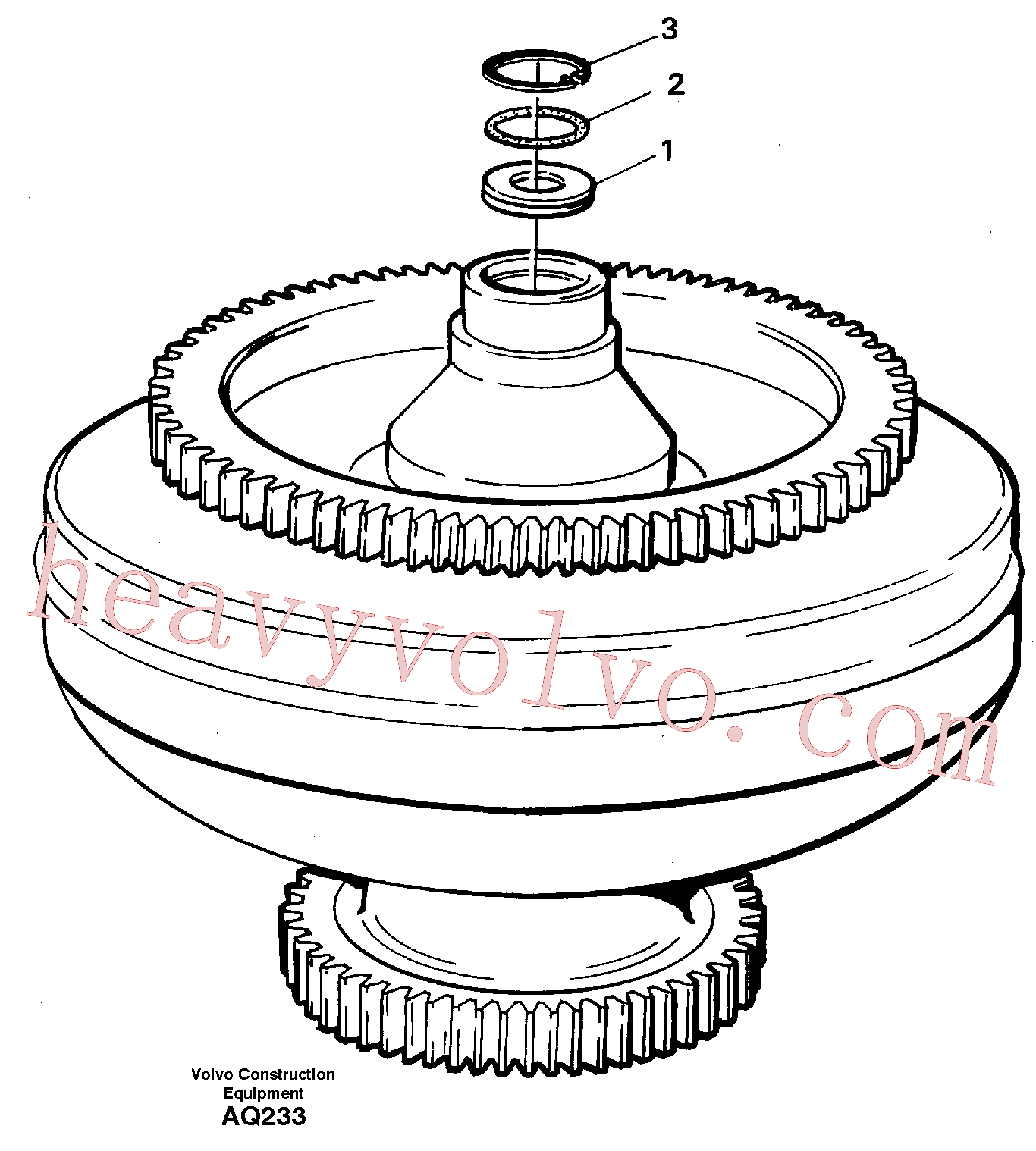 VOE11037848 Torque converter for Volvo Excavator Parts