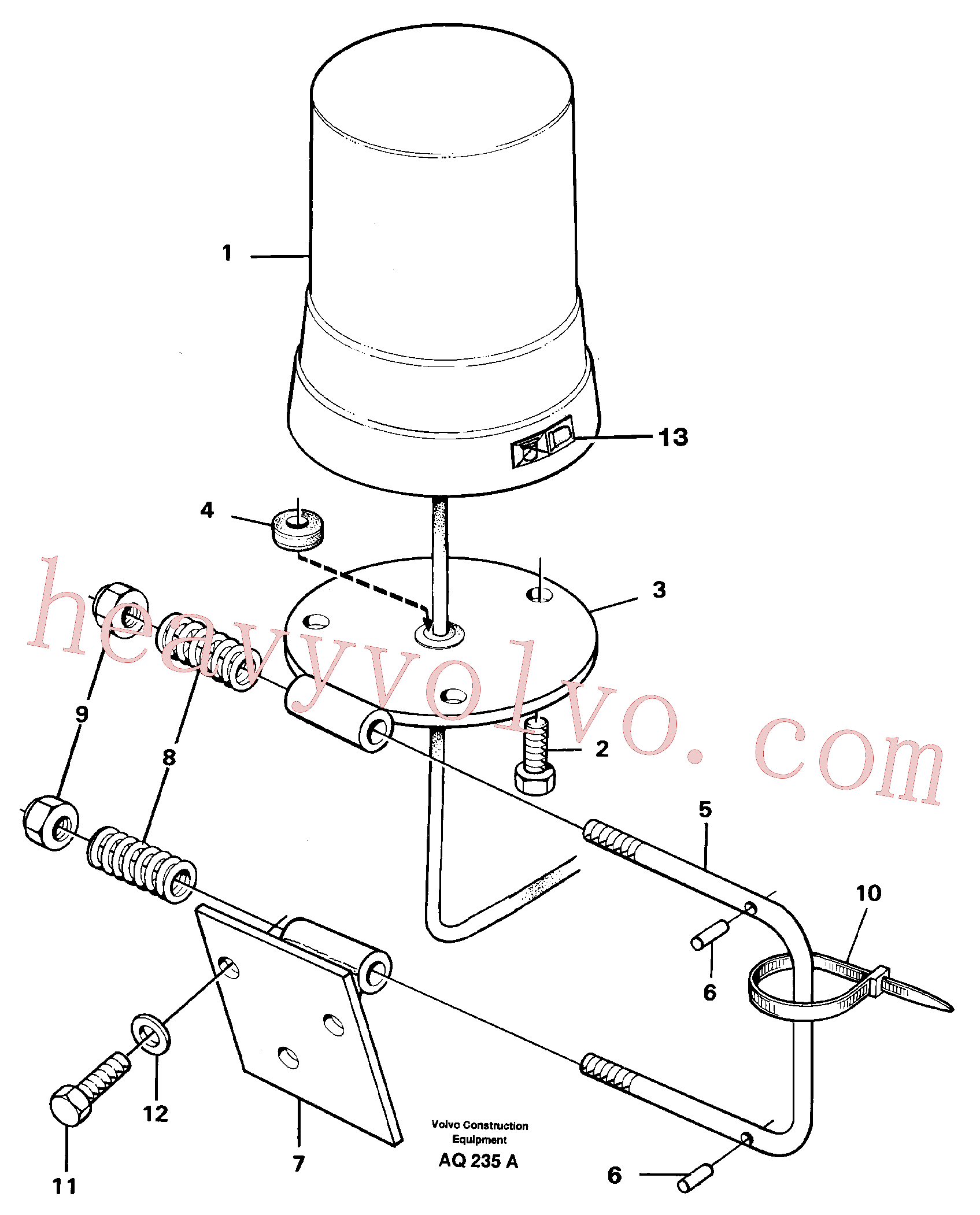 Volvo excavator part VOE13963110 Lock nut for sale