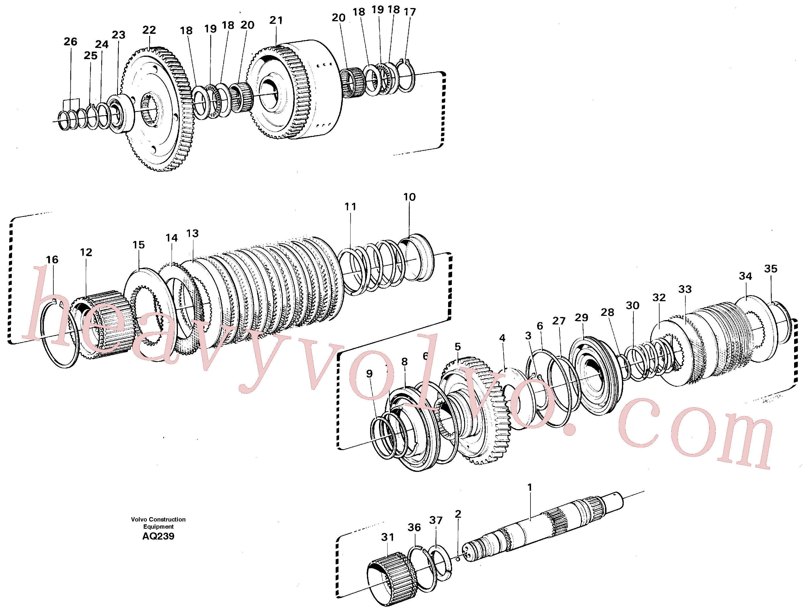 VOE11037179 Snap ring for Volvo Excavator Parts
