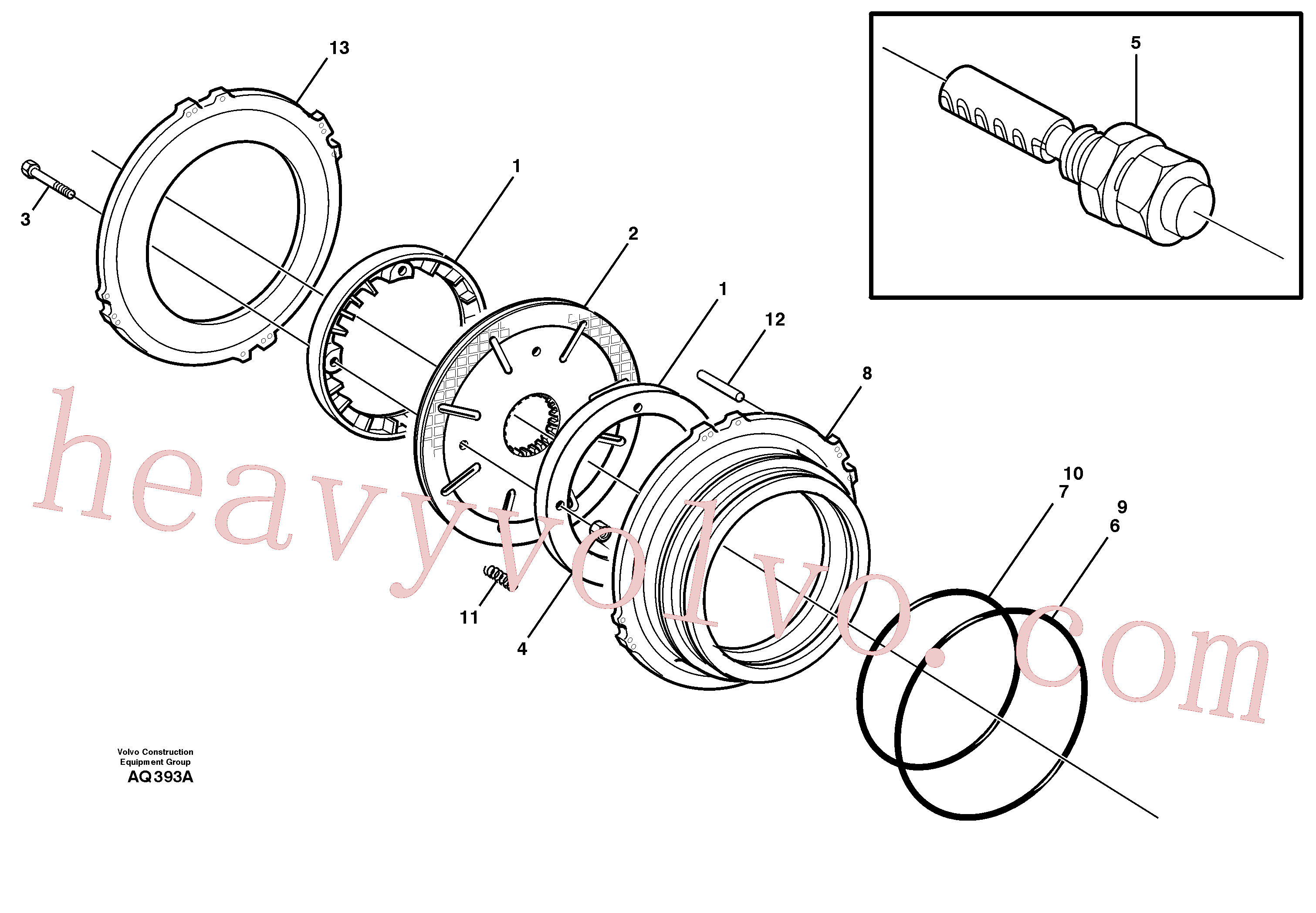 Wholesale VOE11999976 Spring pin for Volvo Excavator