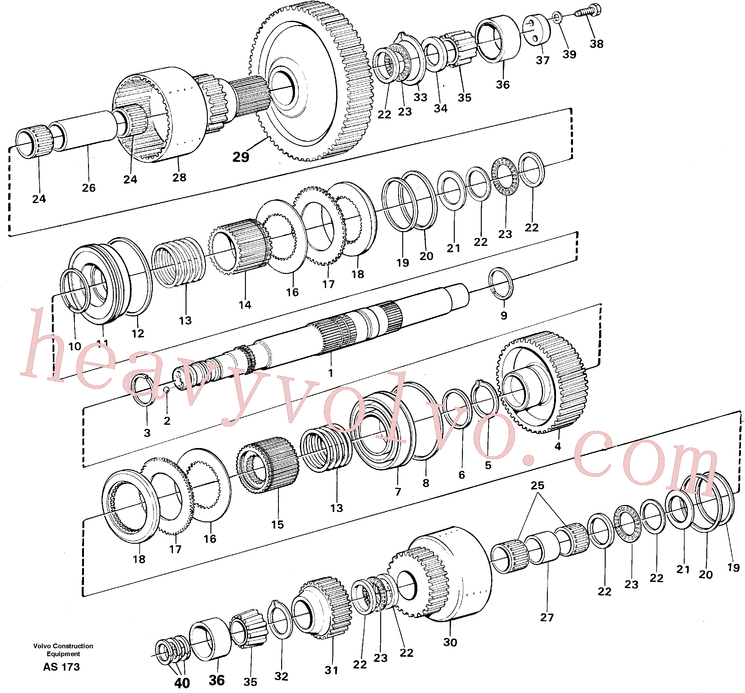 VOE11037109 Spacer ring for Volvo Excavator Parts