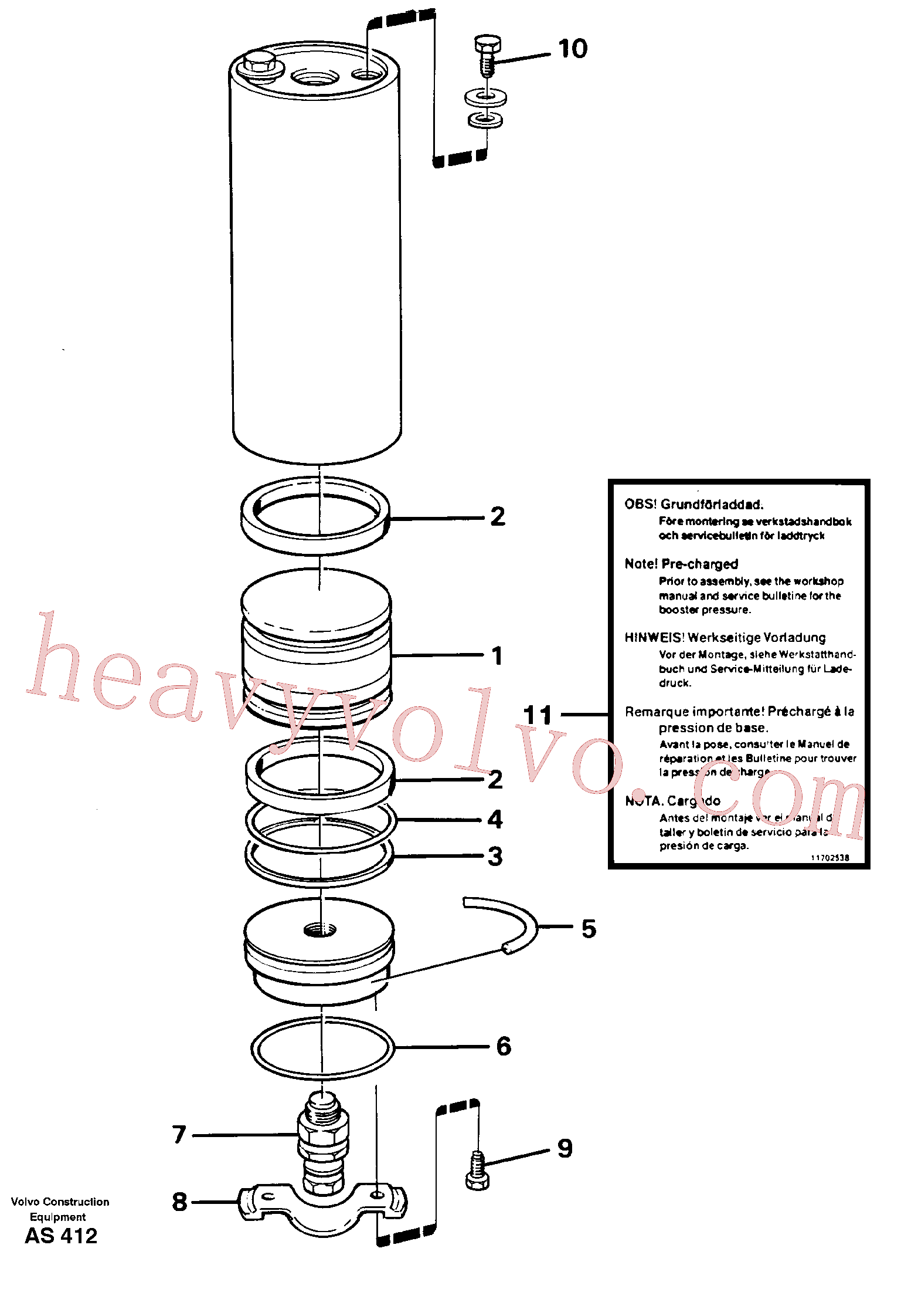 Volvo Assembly VOE15109194 Accumulator for sale