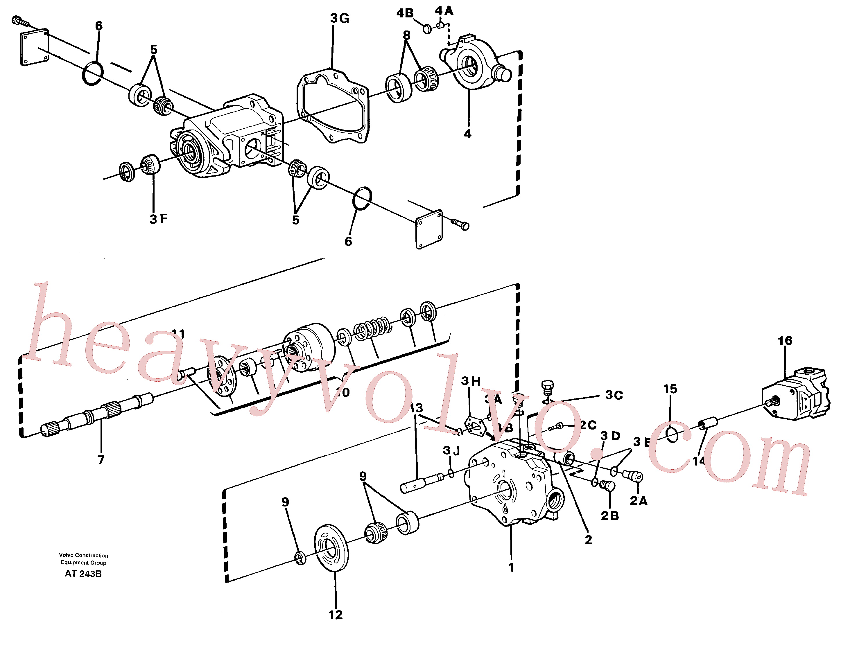China Made VOE11994186 Bearing kit parts for Volvo Excavator