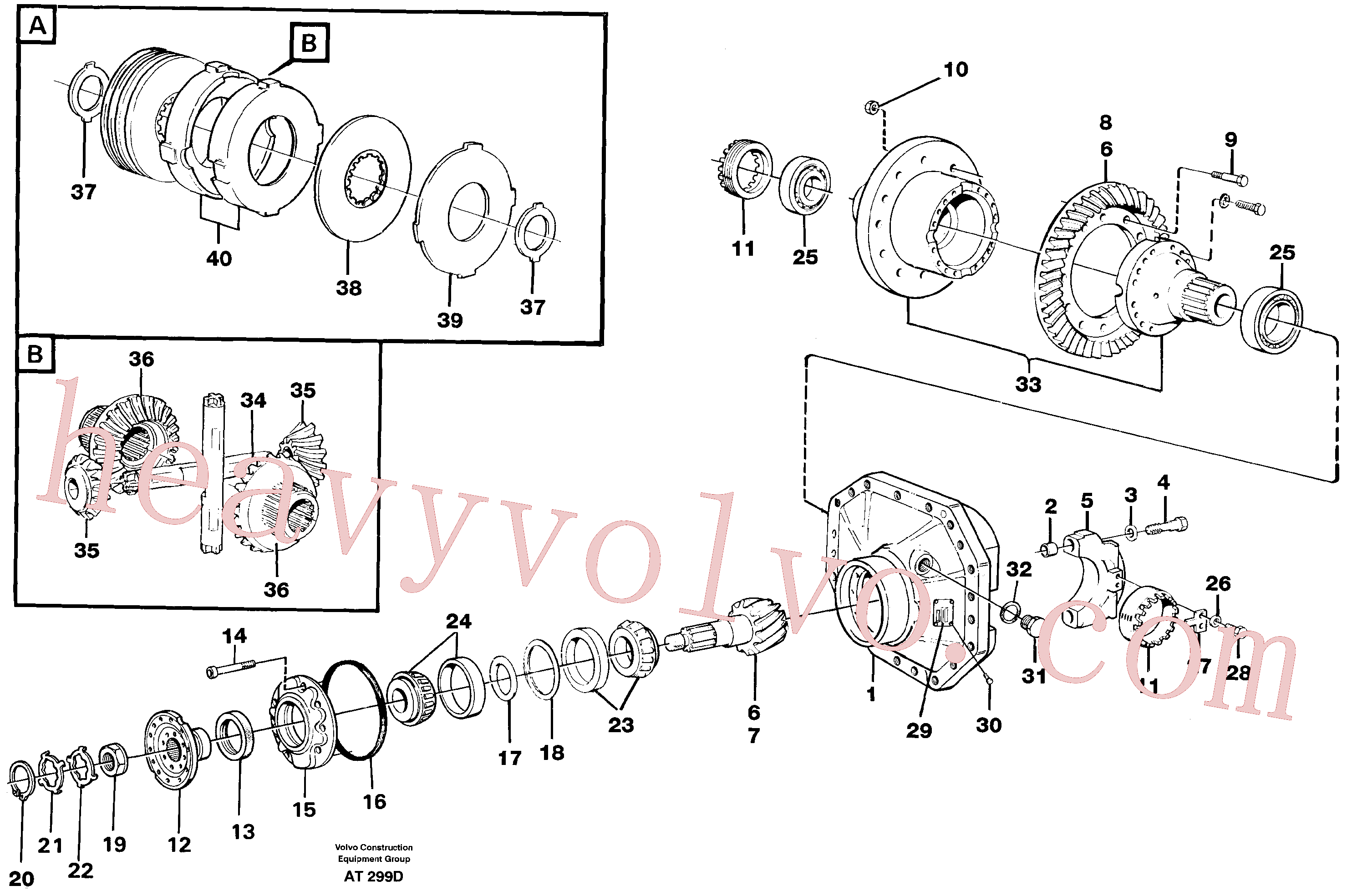 VOE4870246 Spacer ring for Volvo Excavator Parts