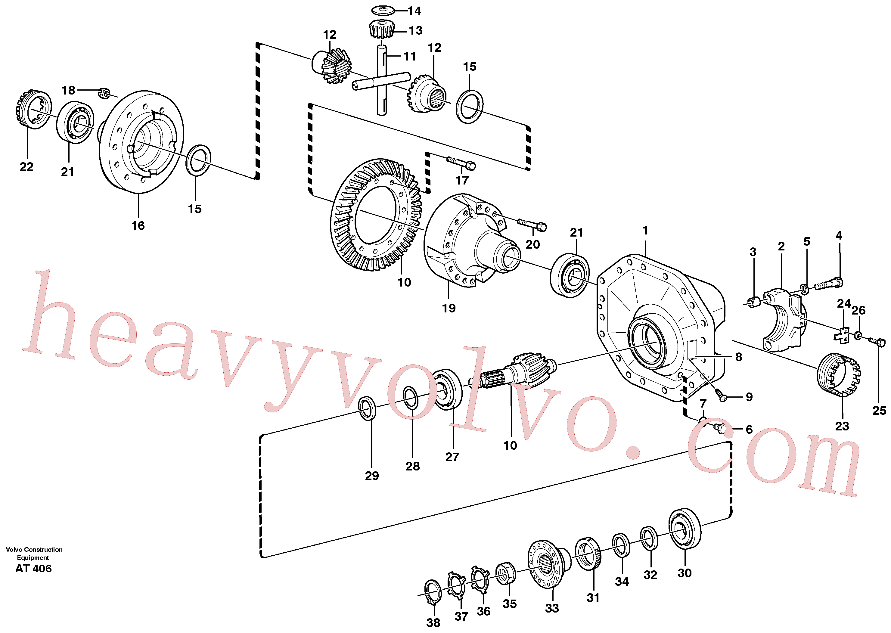 VOE4870246 Spacer ring for Volvo Excavator Parts