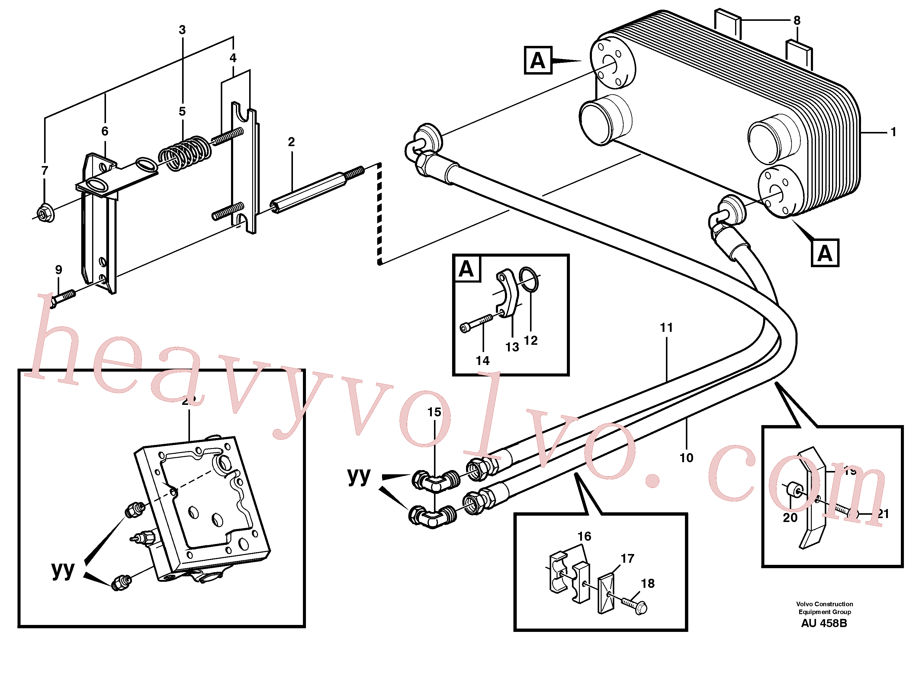 China Made VOE60113567 Spacer sleeve, Spacer ring parts for Volvo Excavator