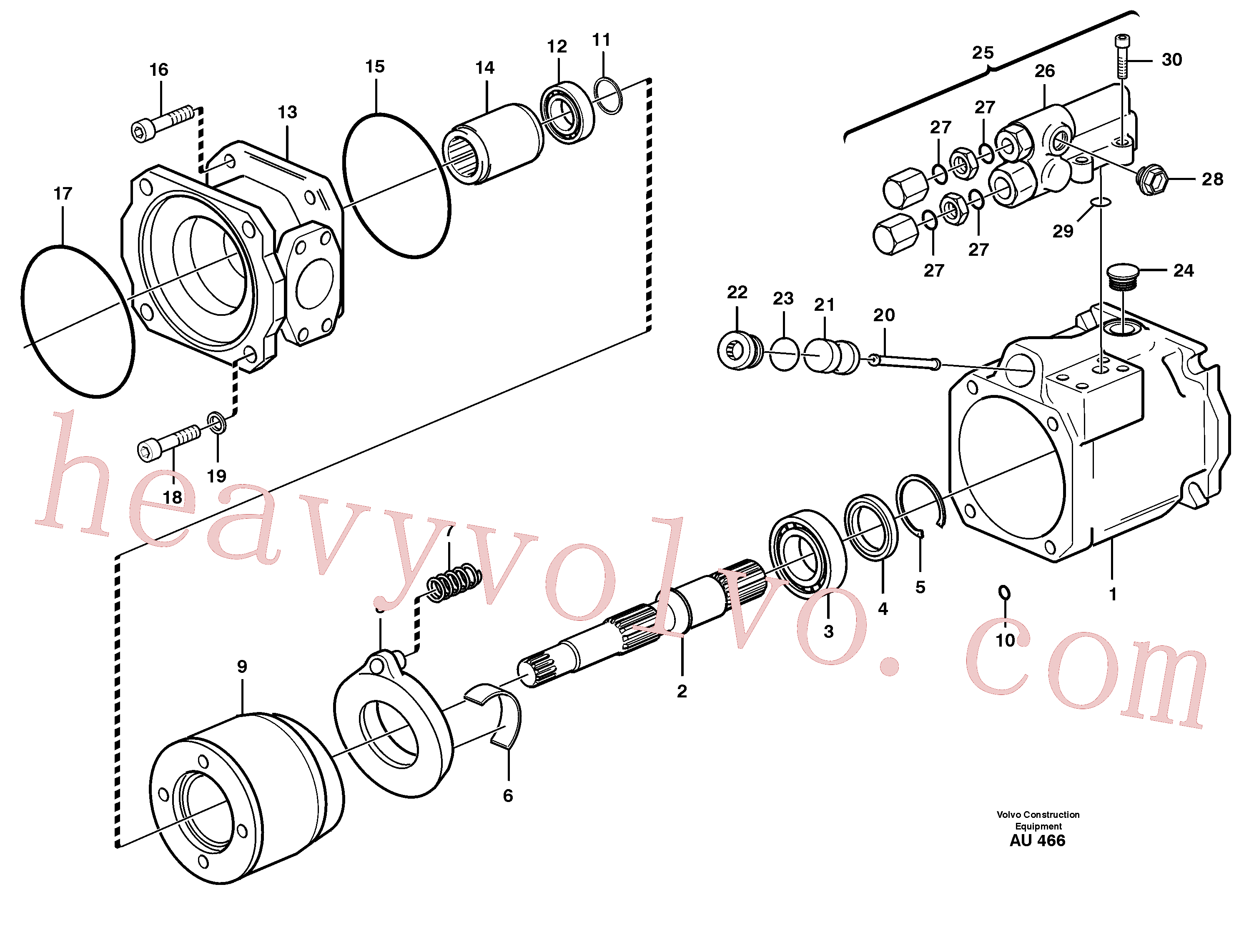 PJ7415153 Shaft coupling for Volvo Excavator Parts