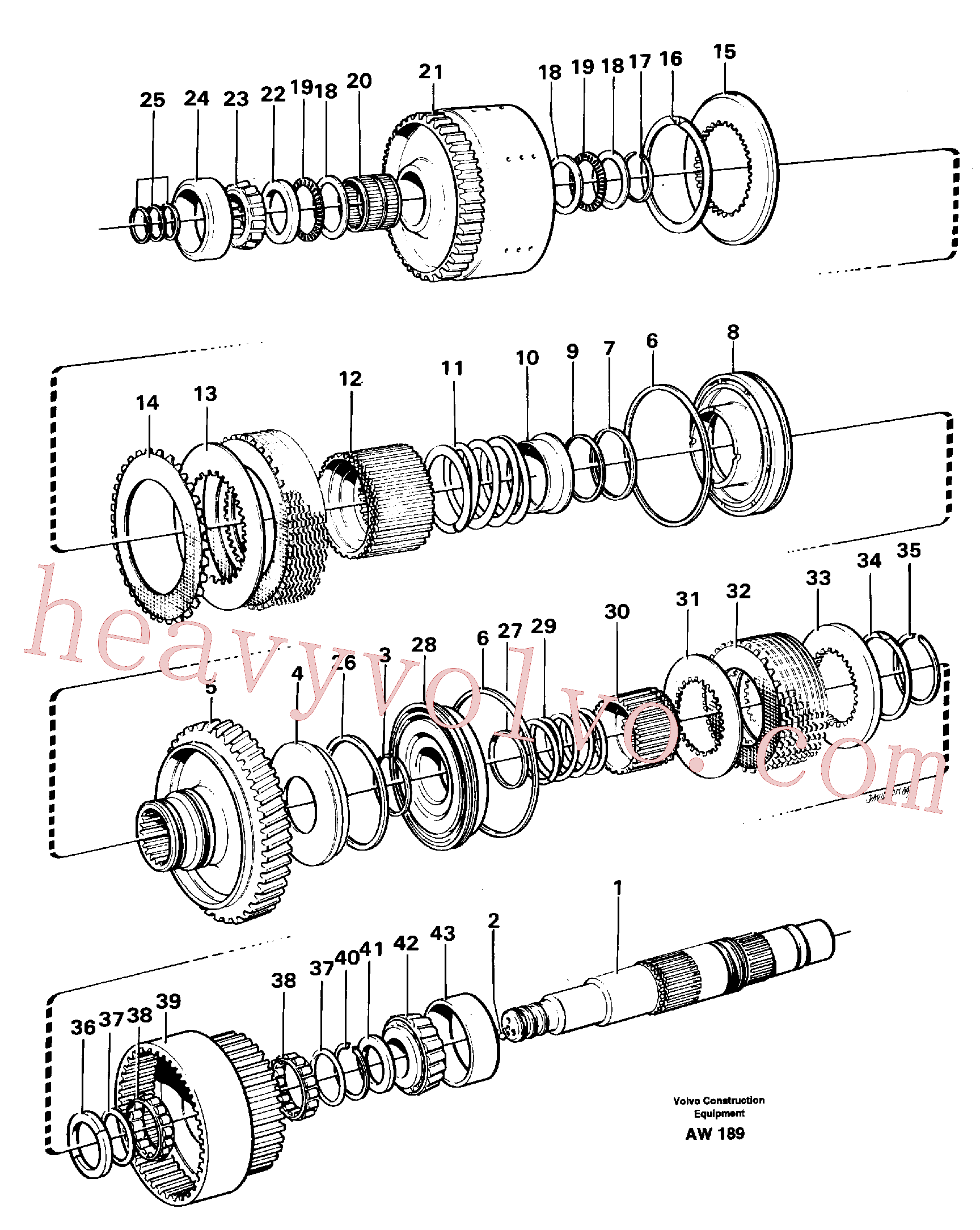 VOE11037195 Spring for Volvo Excavator spare