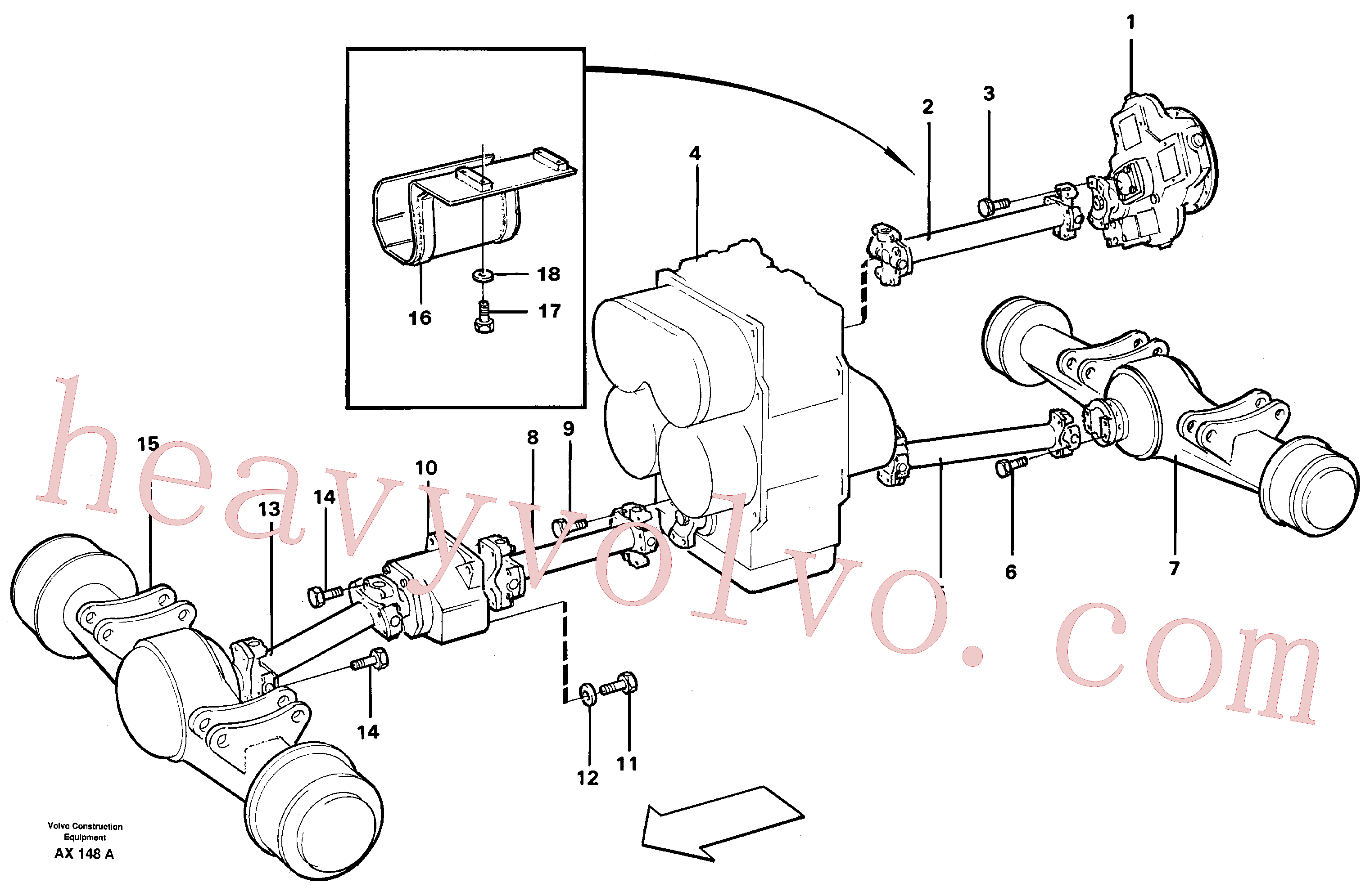 Volvo VOE11079691 Propeller shaft aftermarket part for sale
