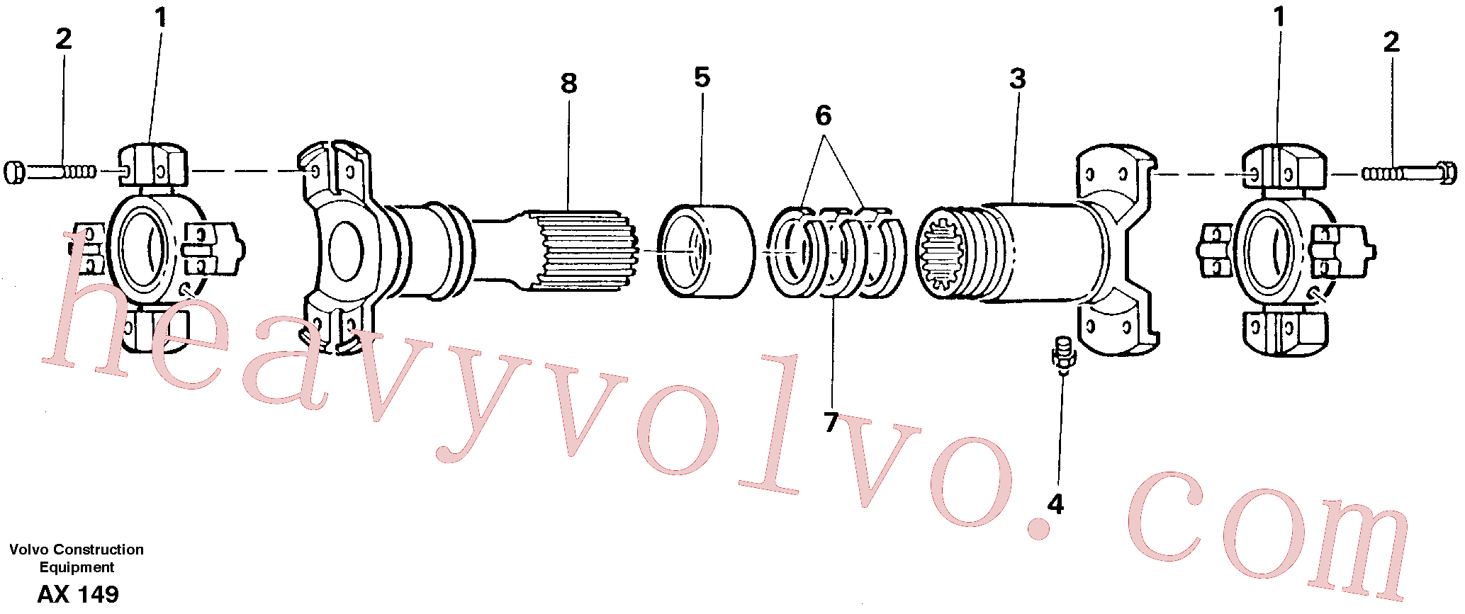Volvo VOE11079691 Propeller shaft aftermarket part for sale