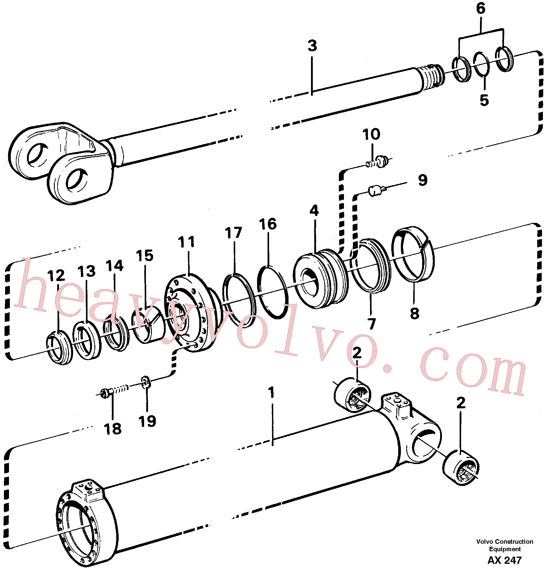 VOE11005105 Scraper ring for Volvo Excavator Parts