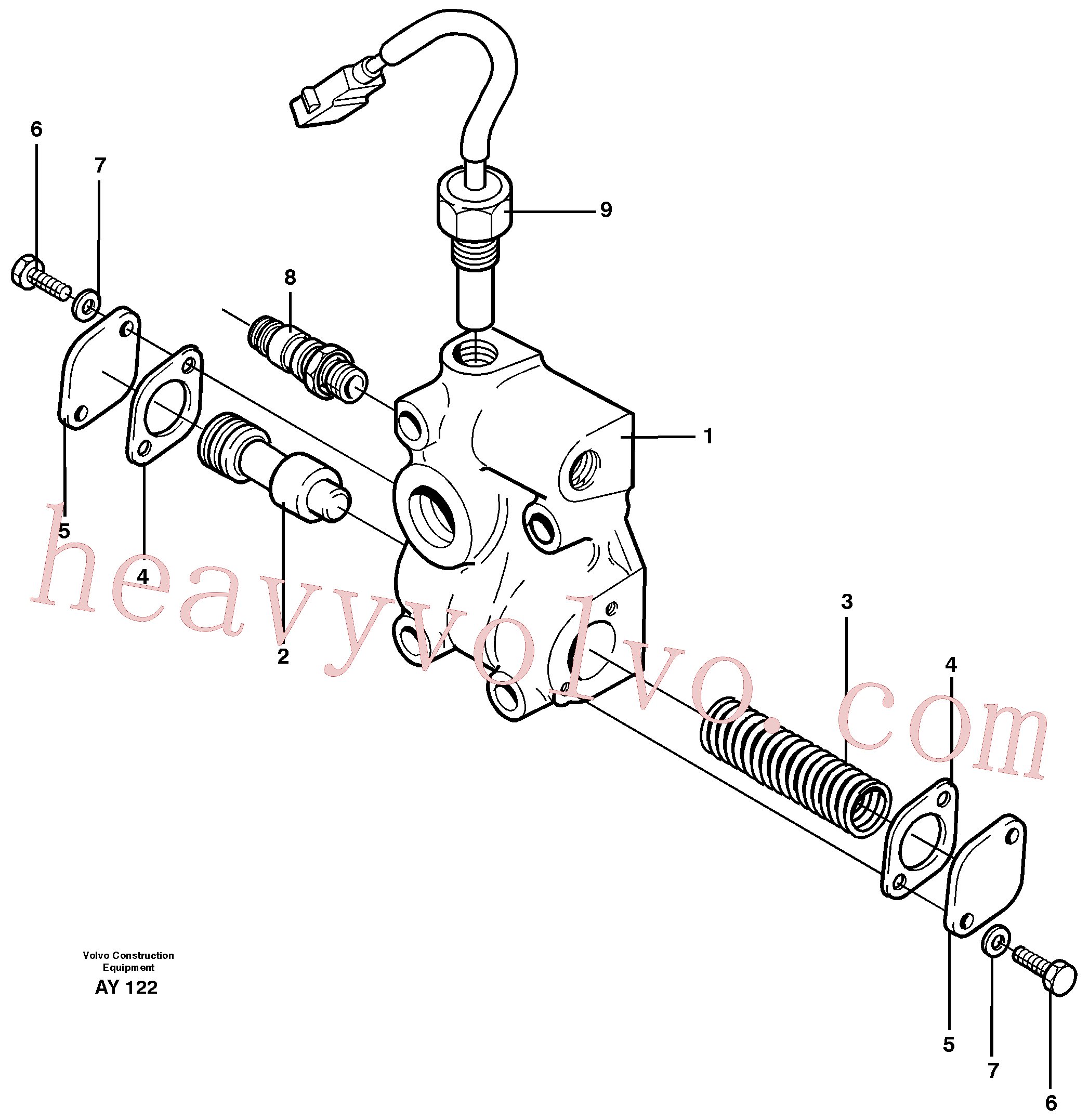China Made VOE98430607 Washer, Spring Washer parts for Volvo Excavator
